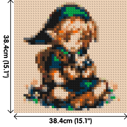 Link Pixel Art - Brick Art Mosaic Kit 2x2 large