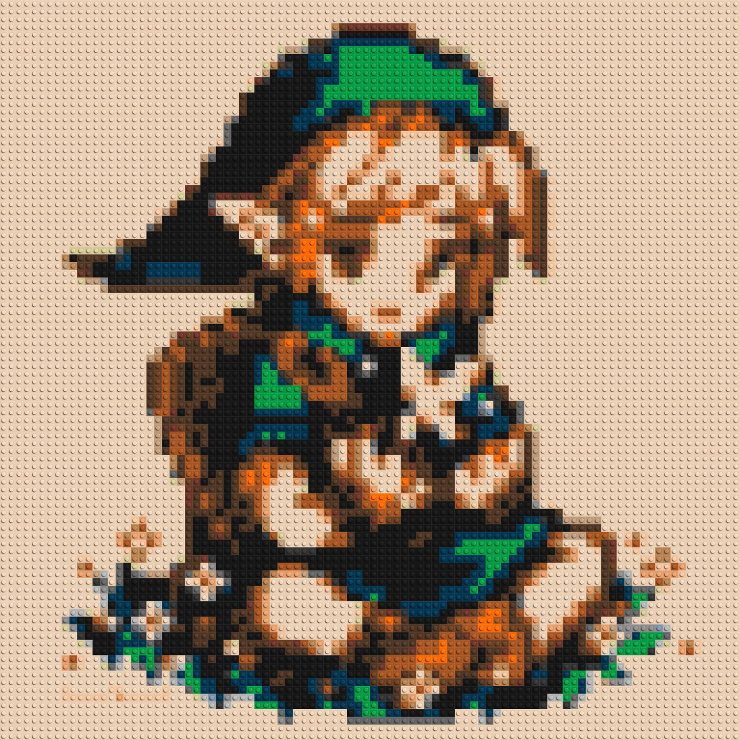 Link Pixel Art - Brick Art Mosaic Kit 4x4 large