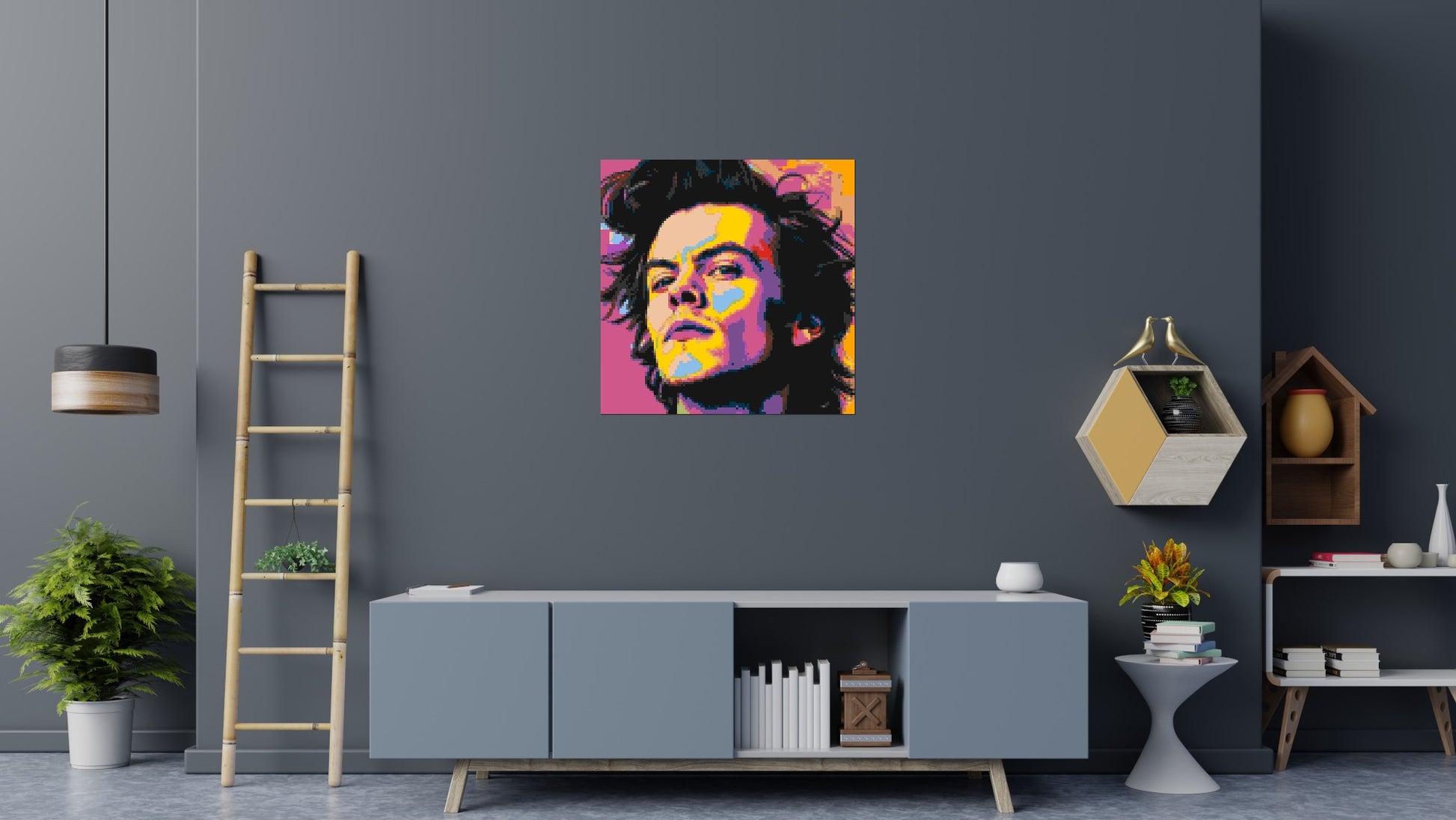 Harry Styles - Brick Art Mosaic Kit 5x5 scene