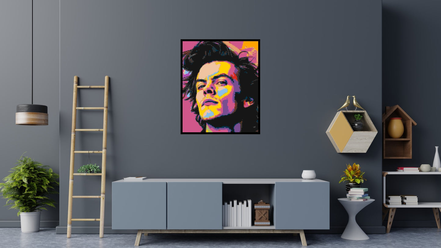 Harry Styles - Brick Art Mosaic Kit 5x6 large