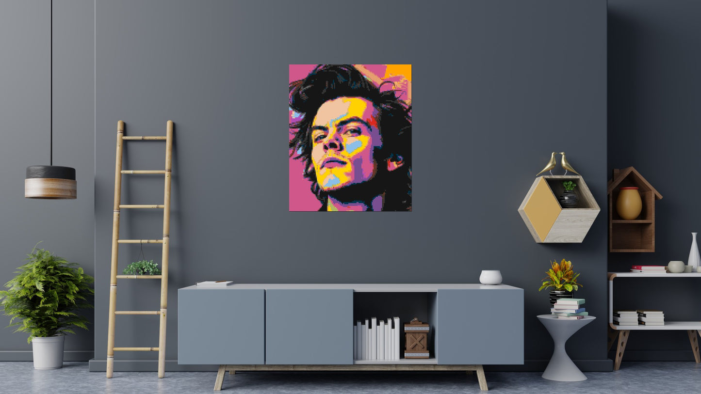 Harry Styles - Brick Art Mosaic Kit 5x6 large