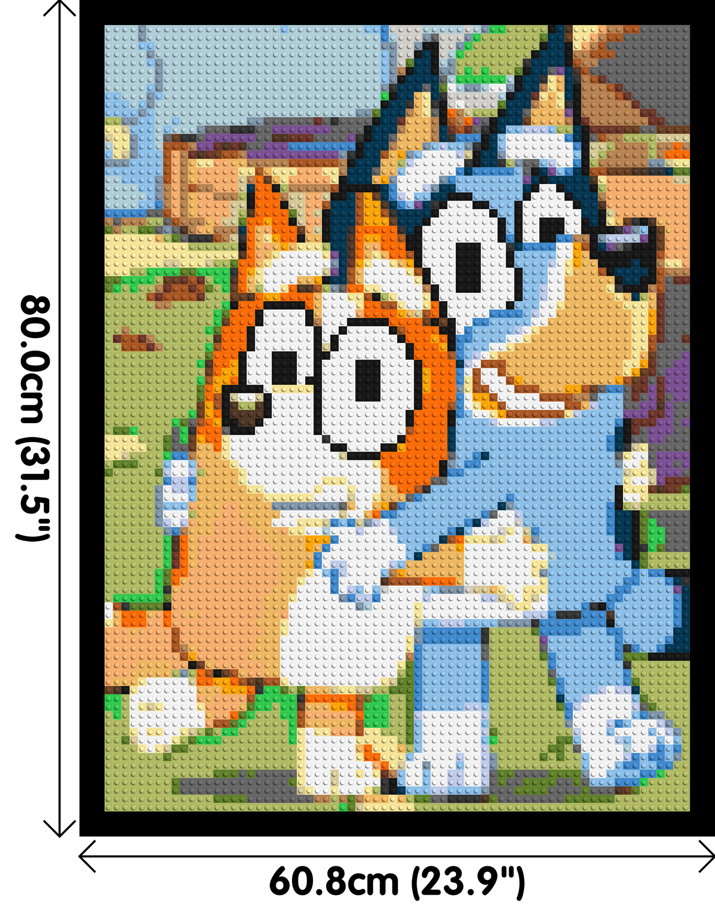 Bluey & Bingo Pixel Art - Brick Art Mosaic Kit 3x4 large