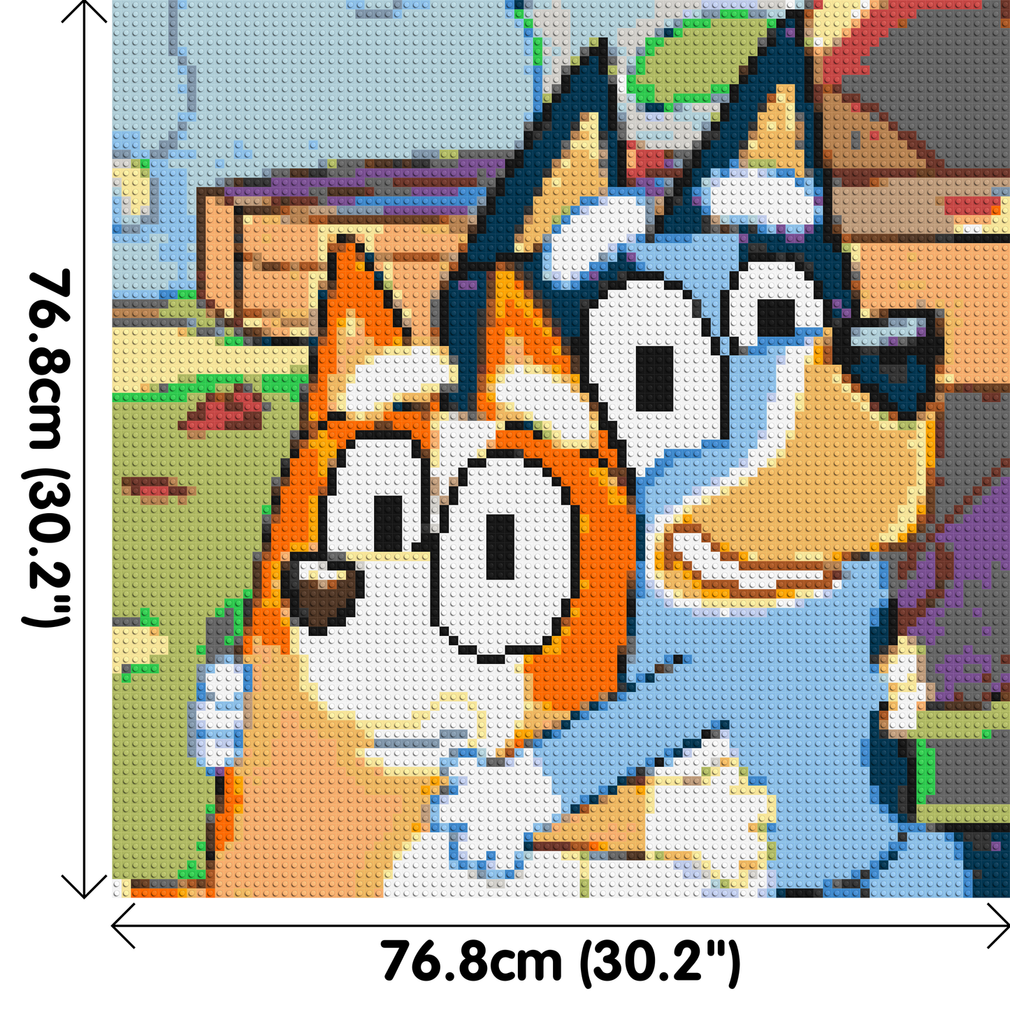 Bluey & Bingo Pixel Art - Brick Art Mosaic Kit 4x4 large