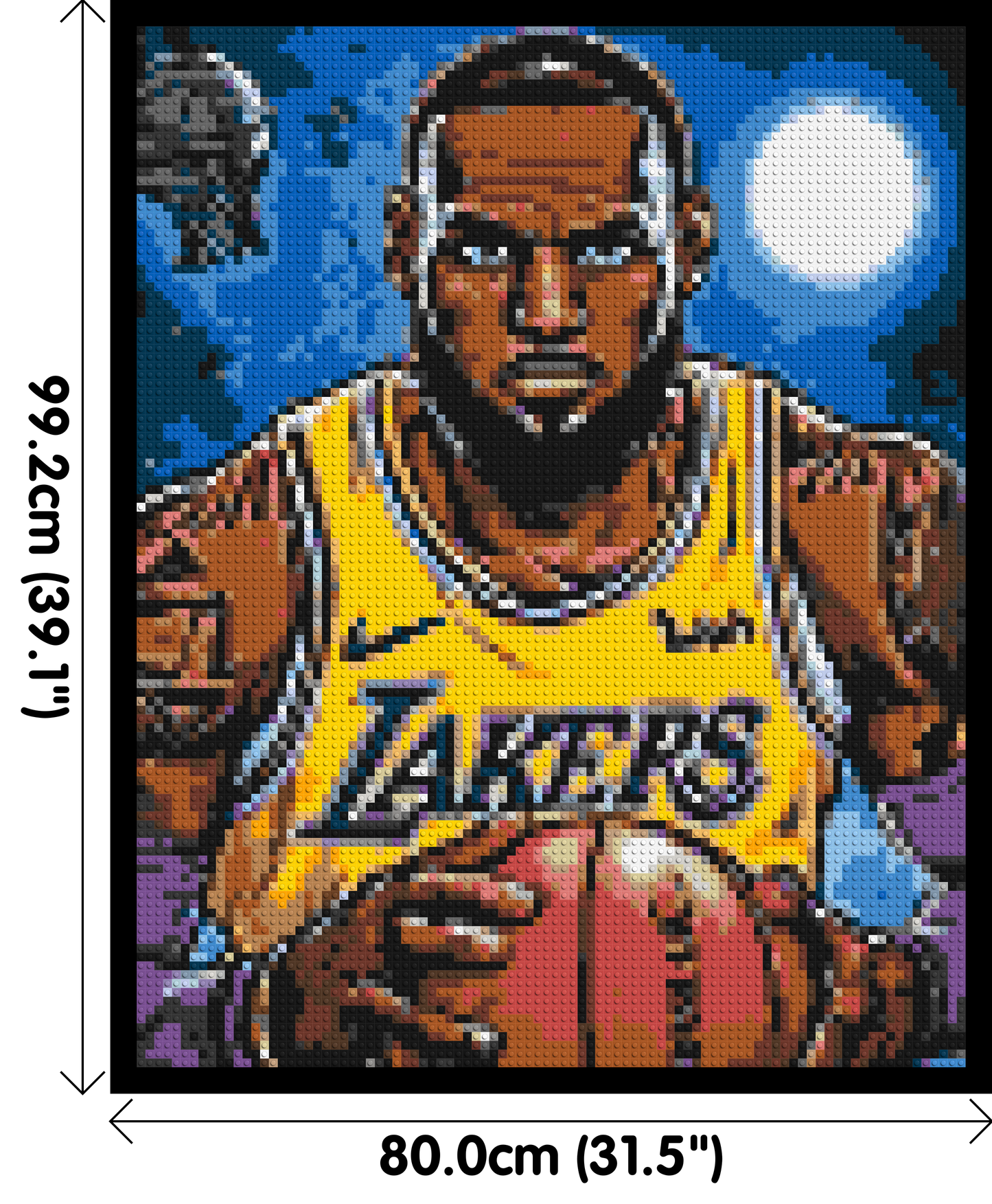 LeBron James Pop Art - Brick Art Mosaic Kit 4x5 large