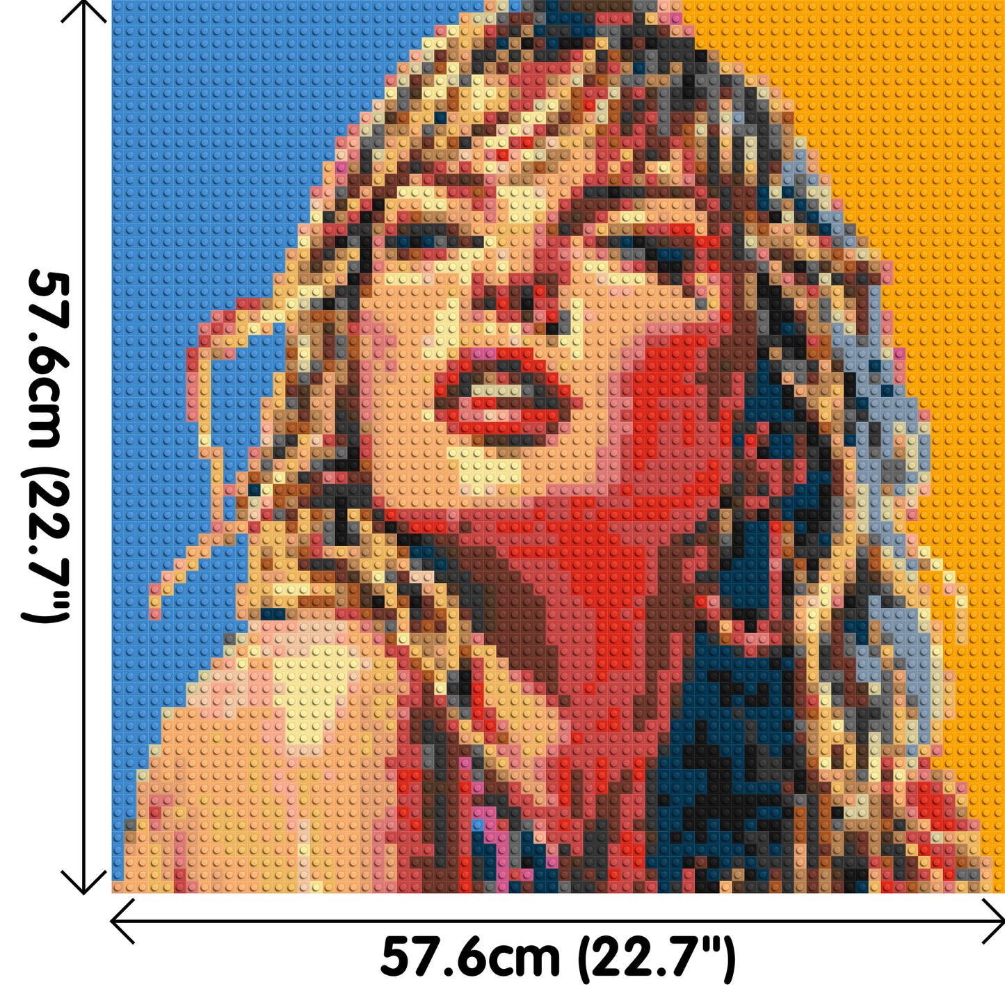 Taylor Swift Colourful  - Brick Art Mosaic Kit 3x3 large