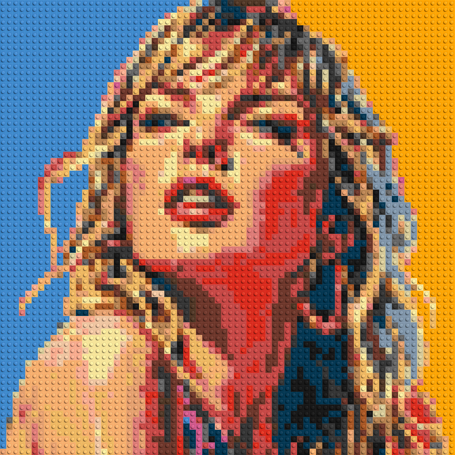 Taylor Swift Colourful  - Brick Art Mosaic Kit 3x3 large