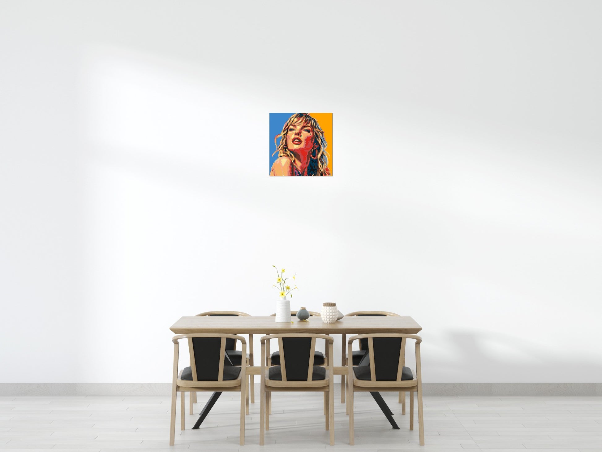 Taylor Swift Colourful  - Brick Art Mosaic Kit 3x3 scene