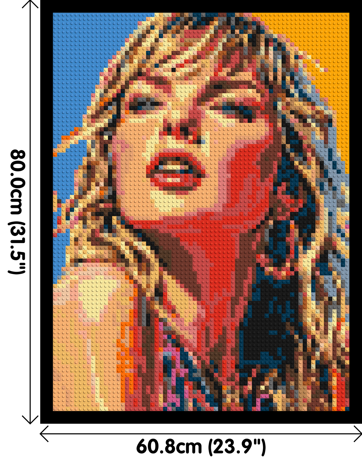 Taylor Swift Colourful  - Brick Art Mosaic Kit 3x4 large