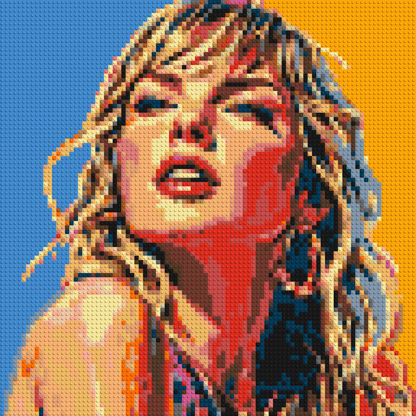 Taylor Swift Colourful  - Brick Art Mosaic Kit 4x4 large