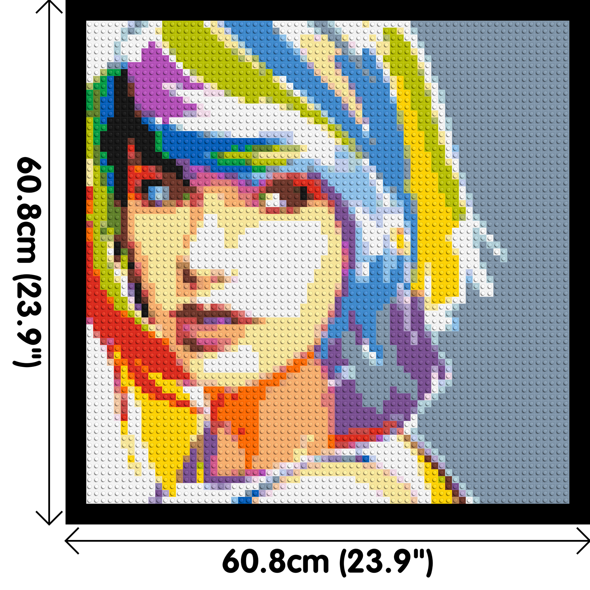 Taylor Swift WPAP - Brick Art Mosaic Kit 3x3 dimensions with frame