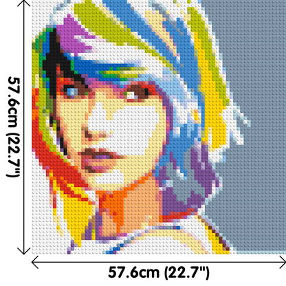 Taylor Swift WPAP - Brick Art Mosaic Kit 3x3 large