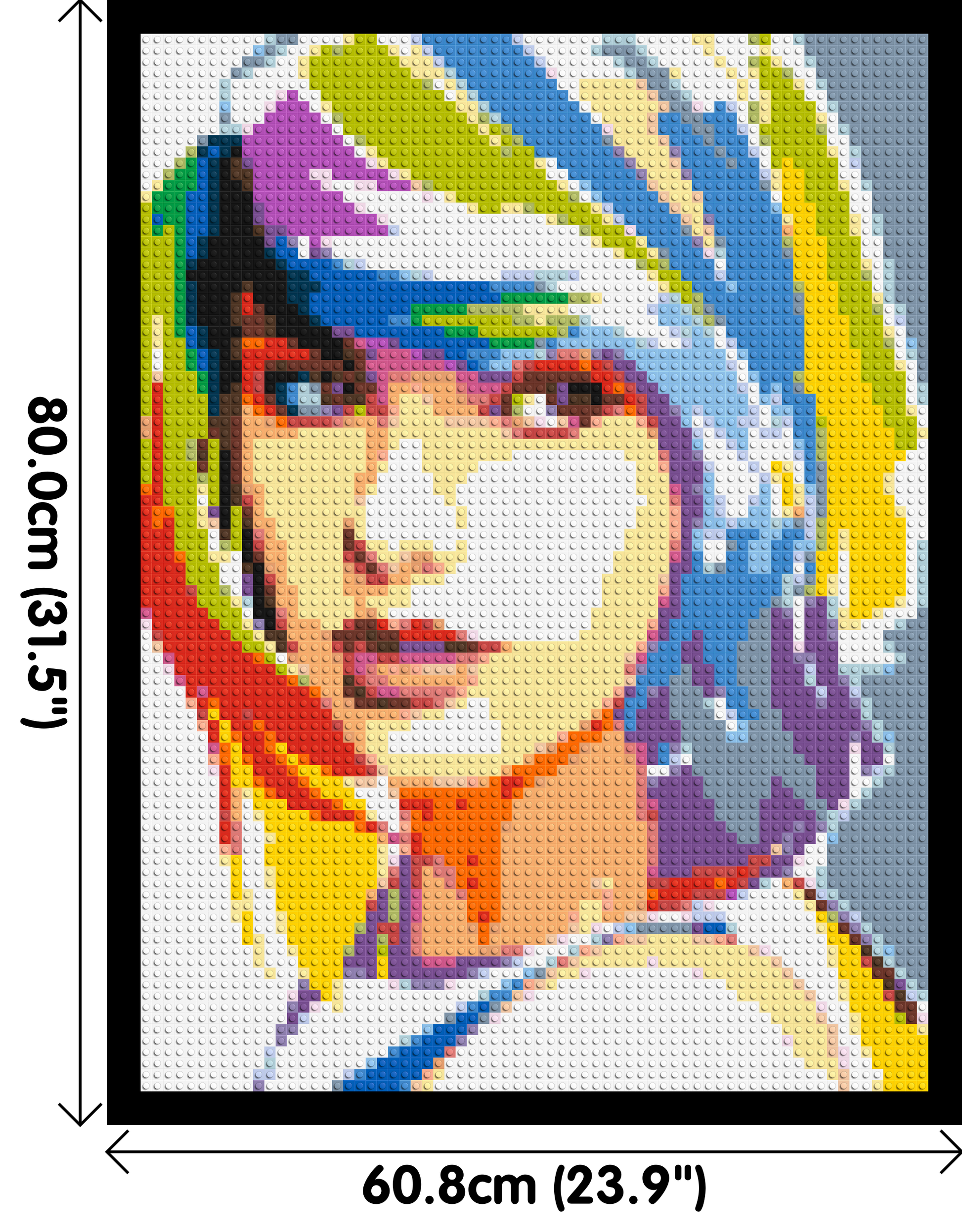 Taylor Swift WPAP - Brick Art Mosaic Kit 3x4 dimensions with frame