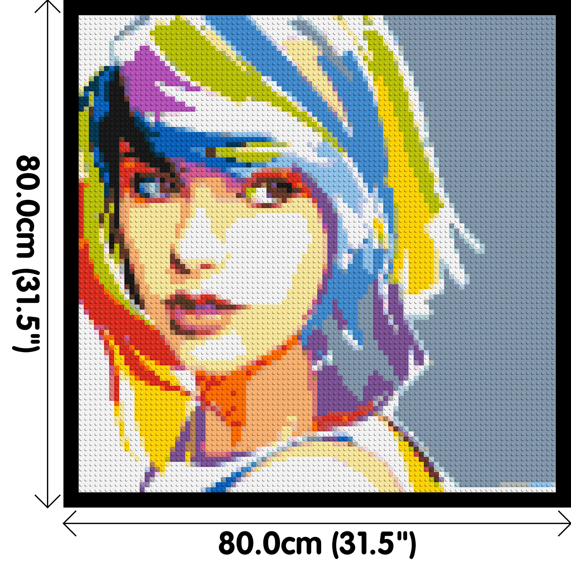 Taylor Swift WPAP - Brick Art Mosaic Kit 4x4 dimensions with frame