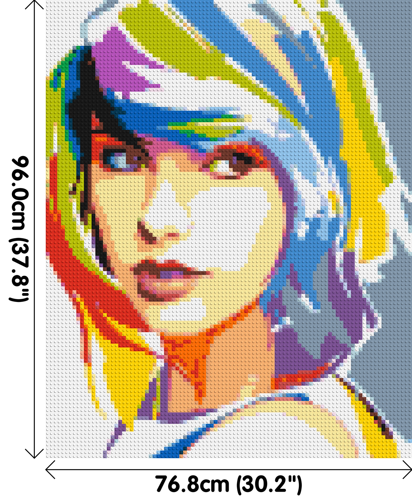 Taylor Swift WPAP - Brick Art Mosaic Kit 4x5 large