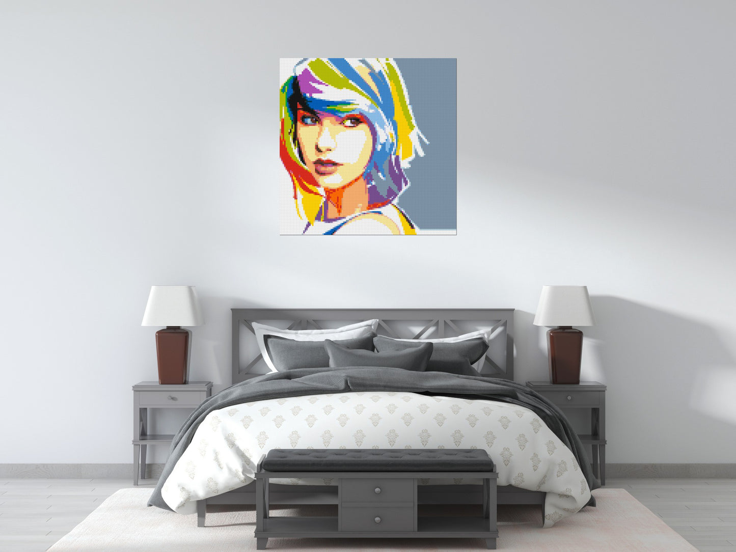 Taylor Swift WPAP - Brick Art Mosaic Kit 5x5 large