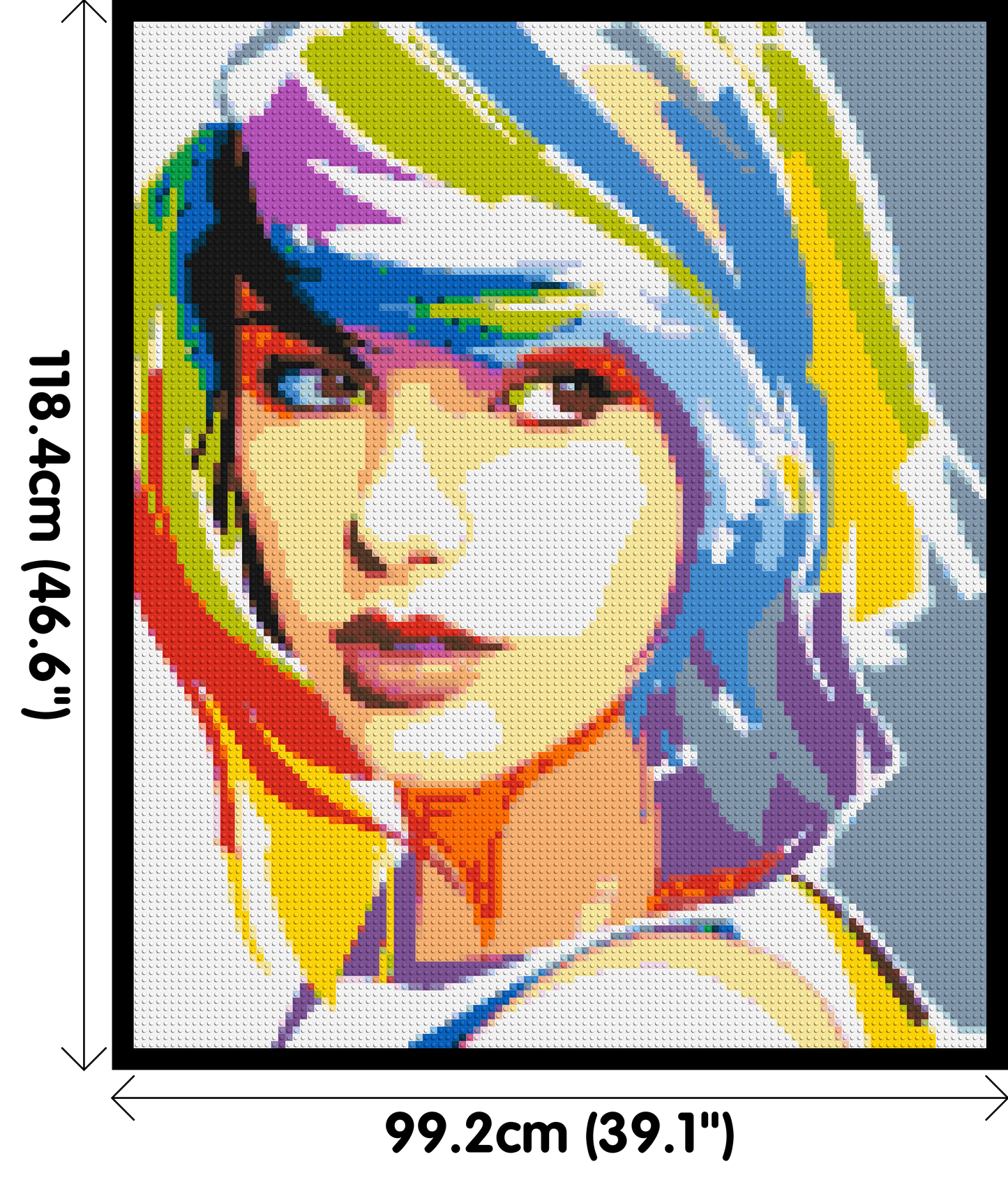 Taylor Swift WPAP - Brick Art Mosaic Kit 5x6 large