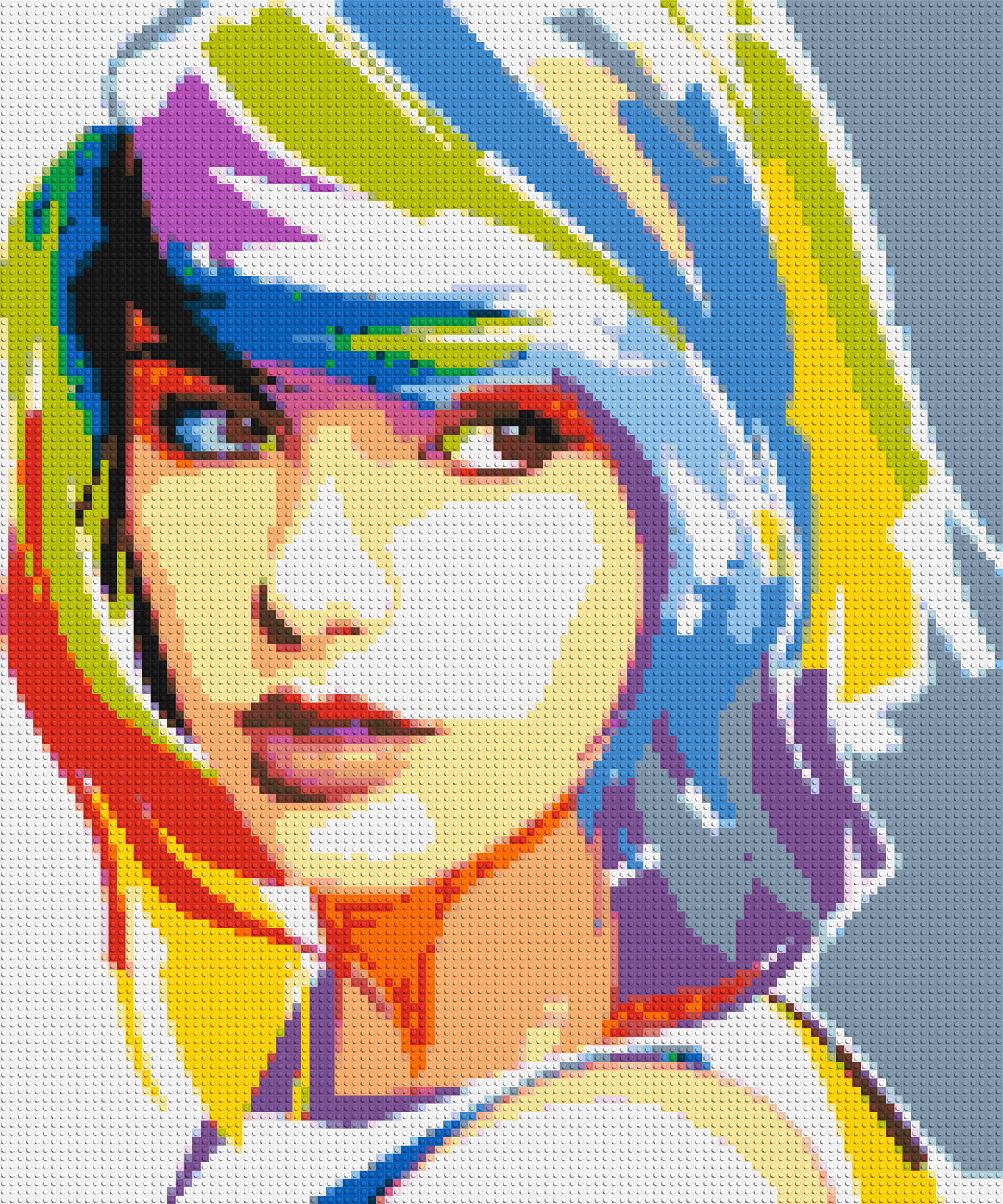 Taylor Swift WPAP - Brick Art Mosaic Kit 5x6 large