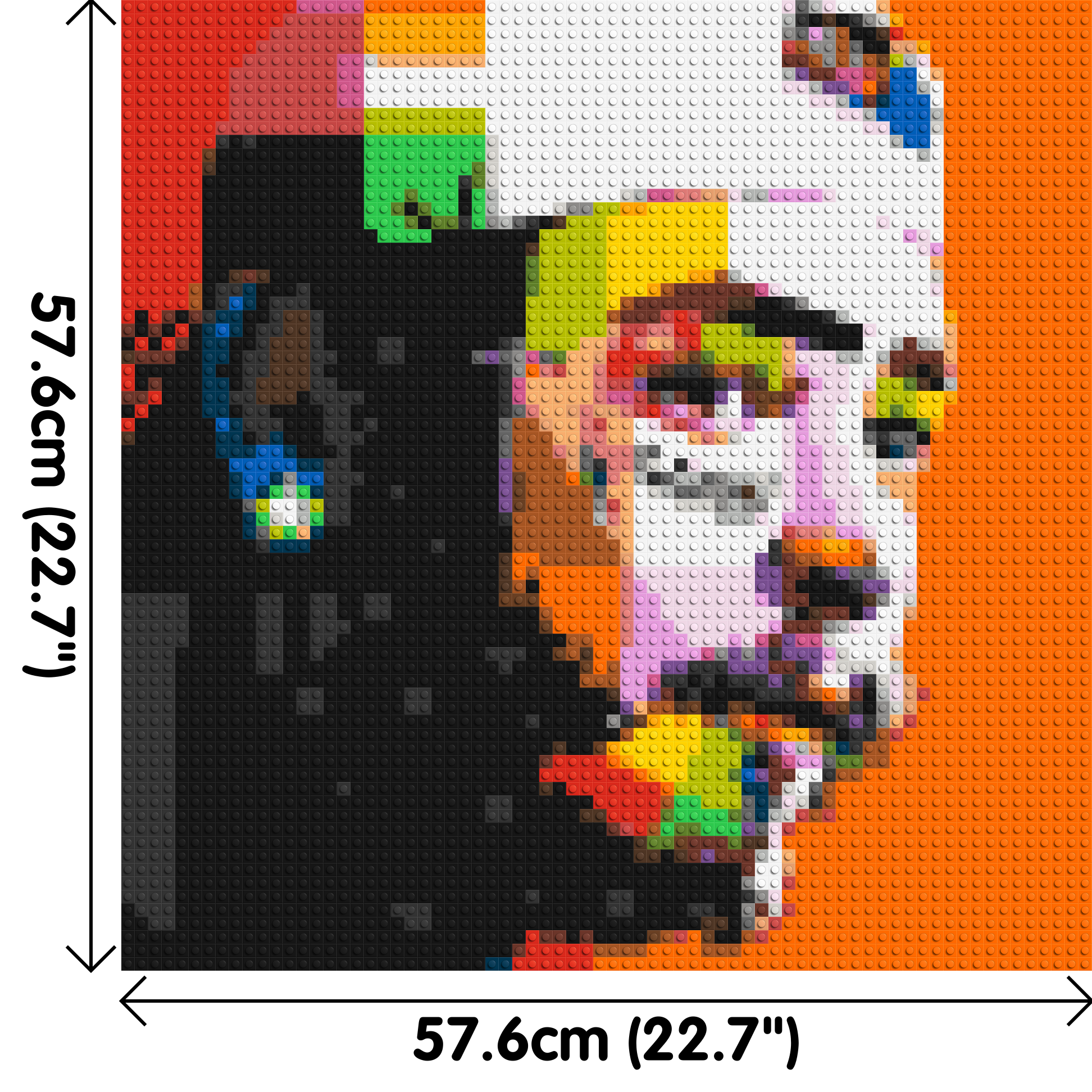 Post Malone - Brick Art Mosaic Kit 3x3 dimensions