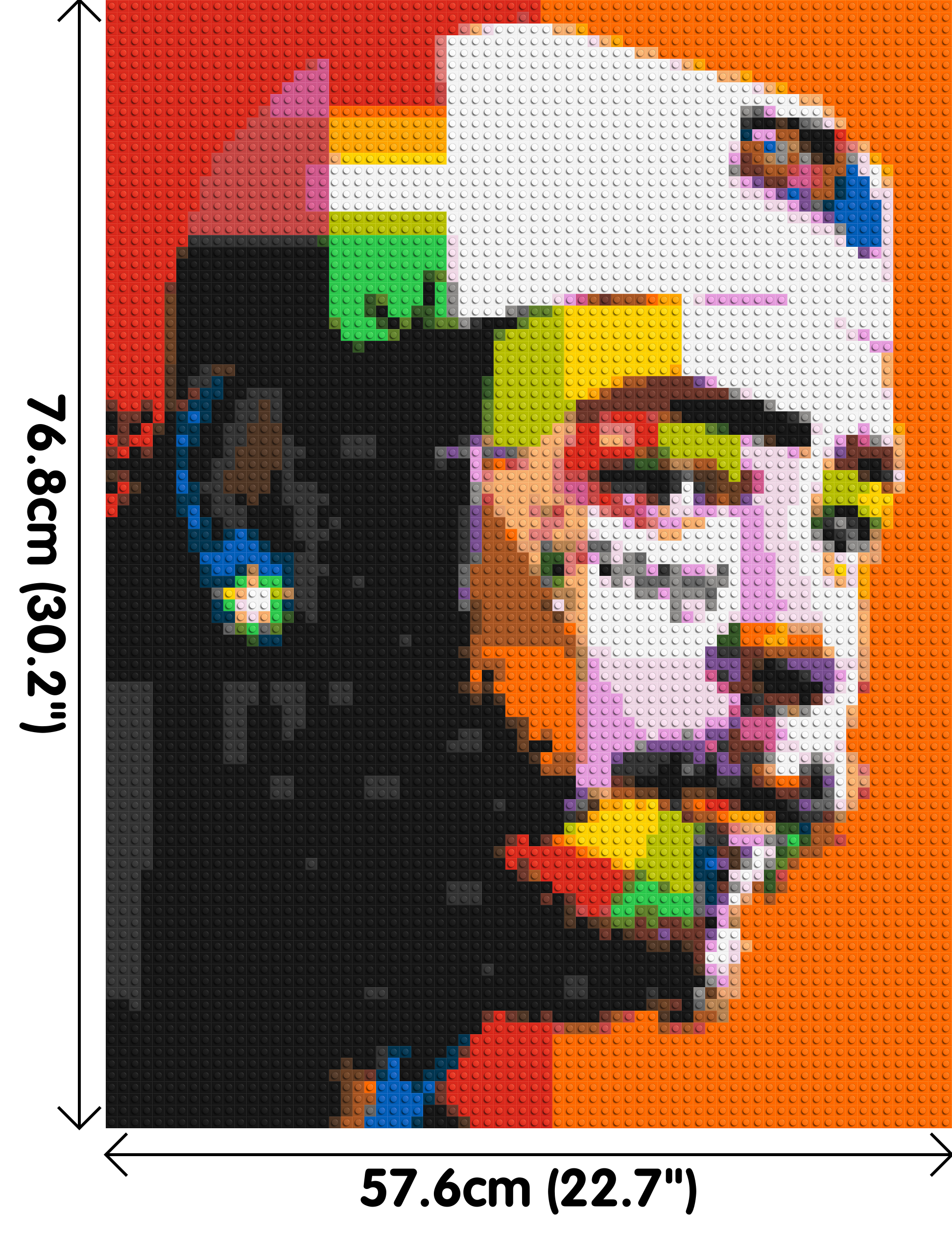 Post Malone - Brick Art Mosaic Kit 3x4 dimensions