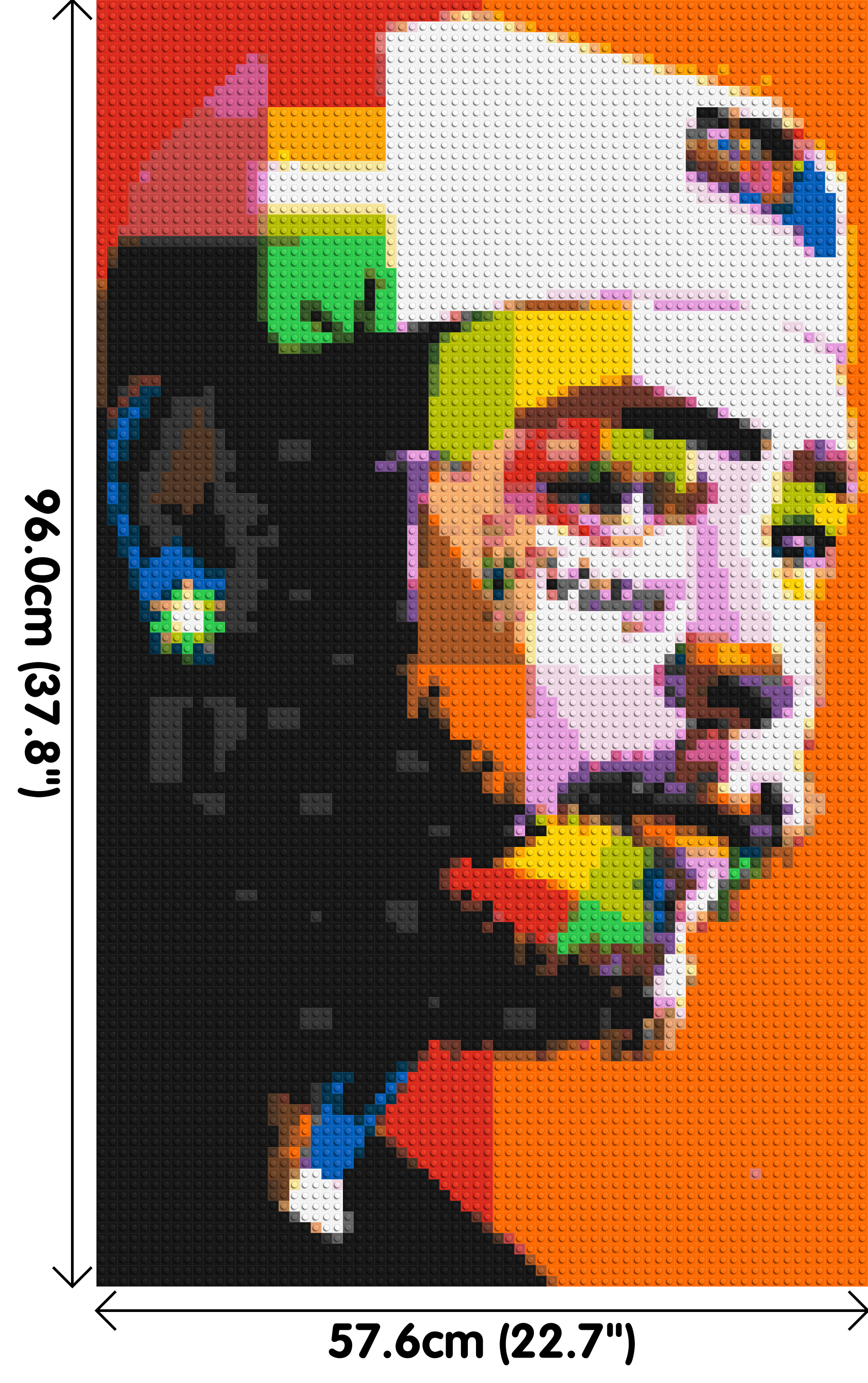 Post Malone - Brick Art Mosaic Kit 3x5 dimensions