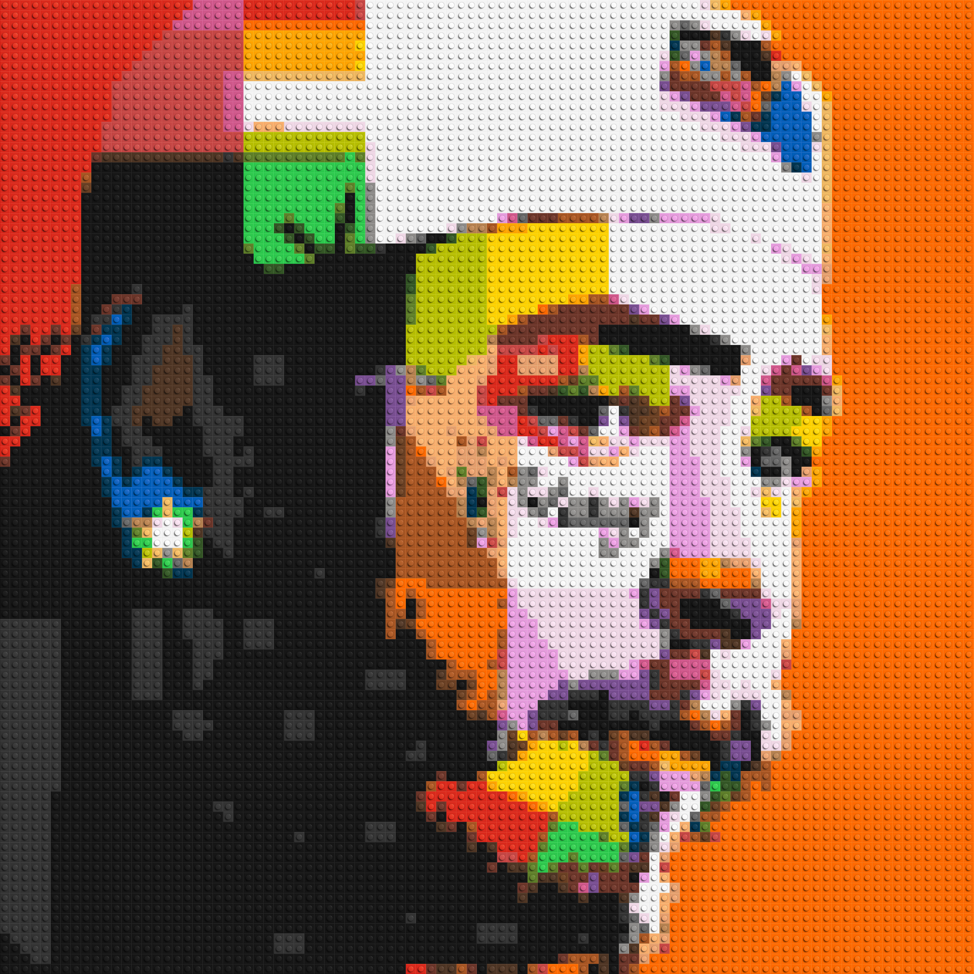 Post Malone - Brick Art Mosaic Kit 4x4 large