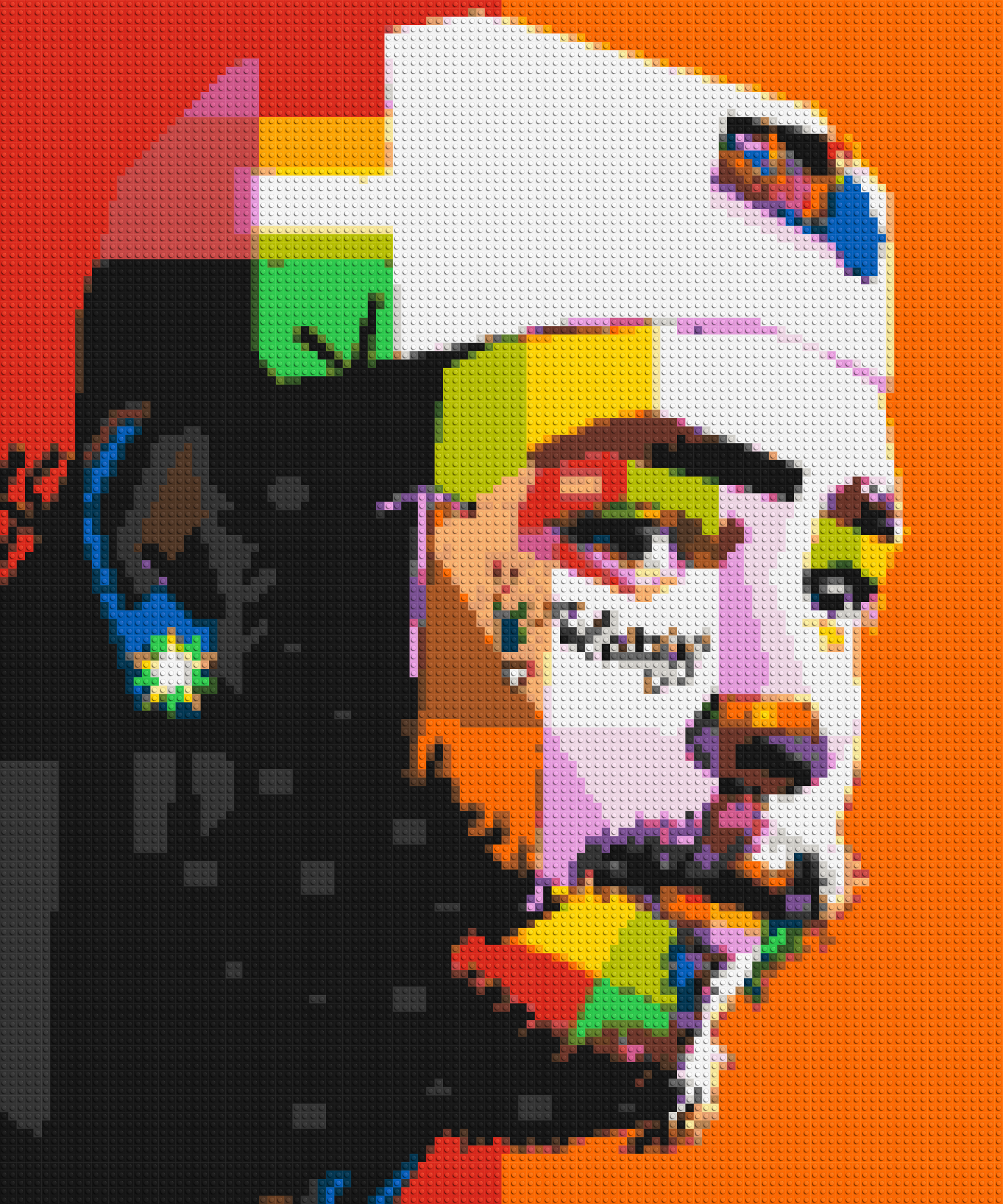 Post Malone - Brick Art Mosaic Kit 5x6 large