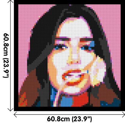 Dua Lipa #3 - Brick Art Mosaic Kit 3x3 large