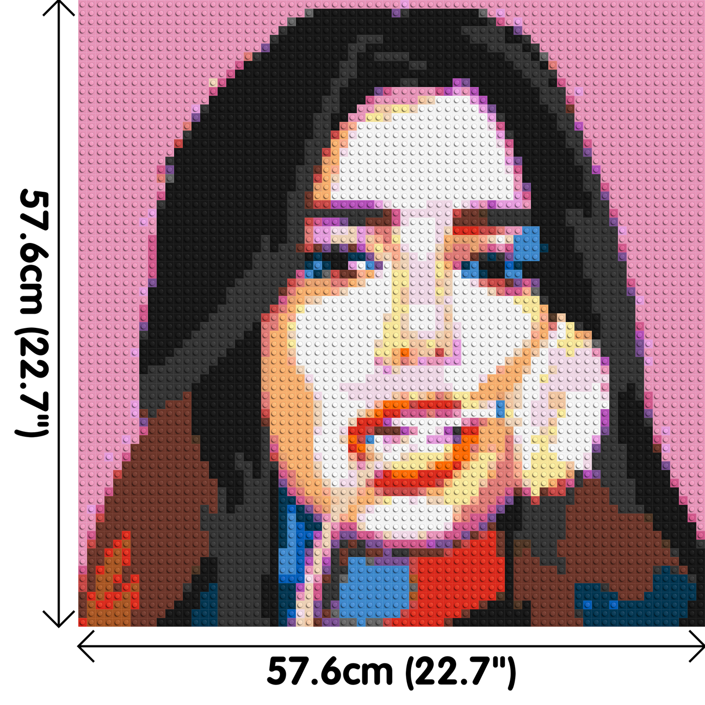 Dua Lipa #3 - Brick Art Mosaic Kit 3x3 large