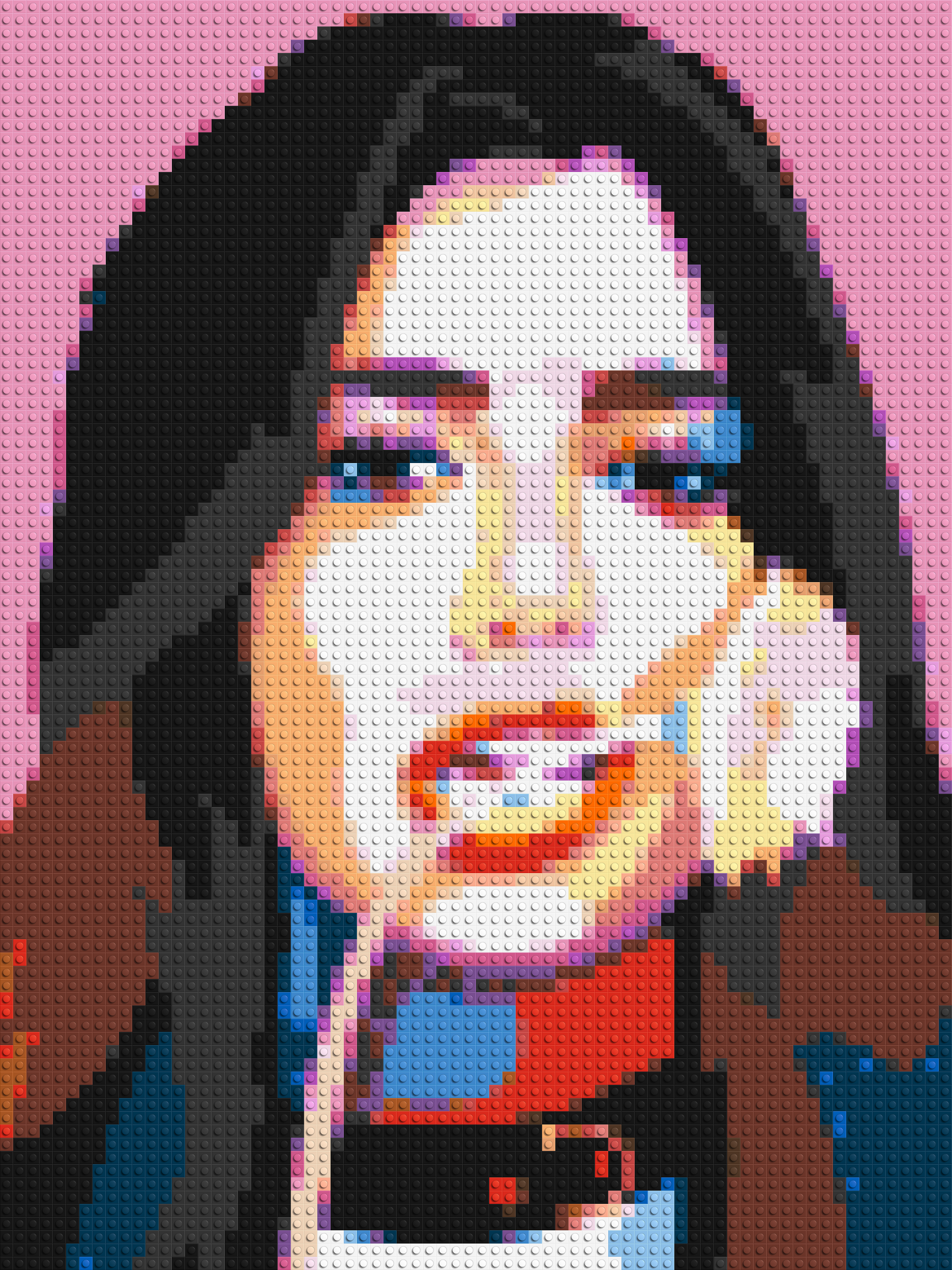 Dua Lipa #3 - Brick Art Mosaic Kit 3x4 large