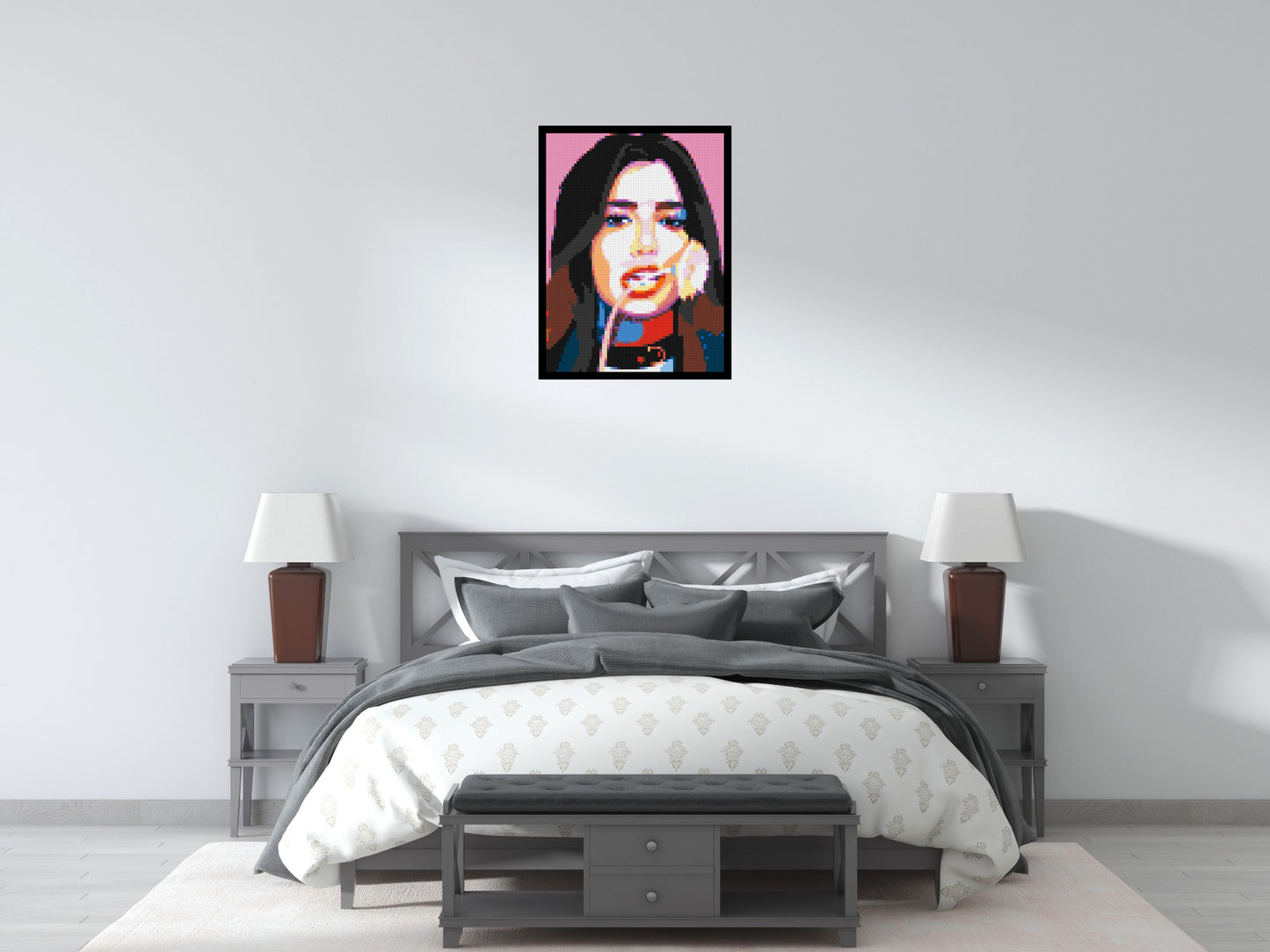 Dua Lipa #3 - Brick Art Mosaic Kit 3x4 large