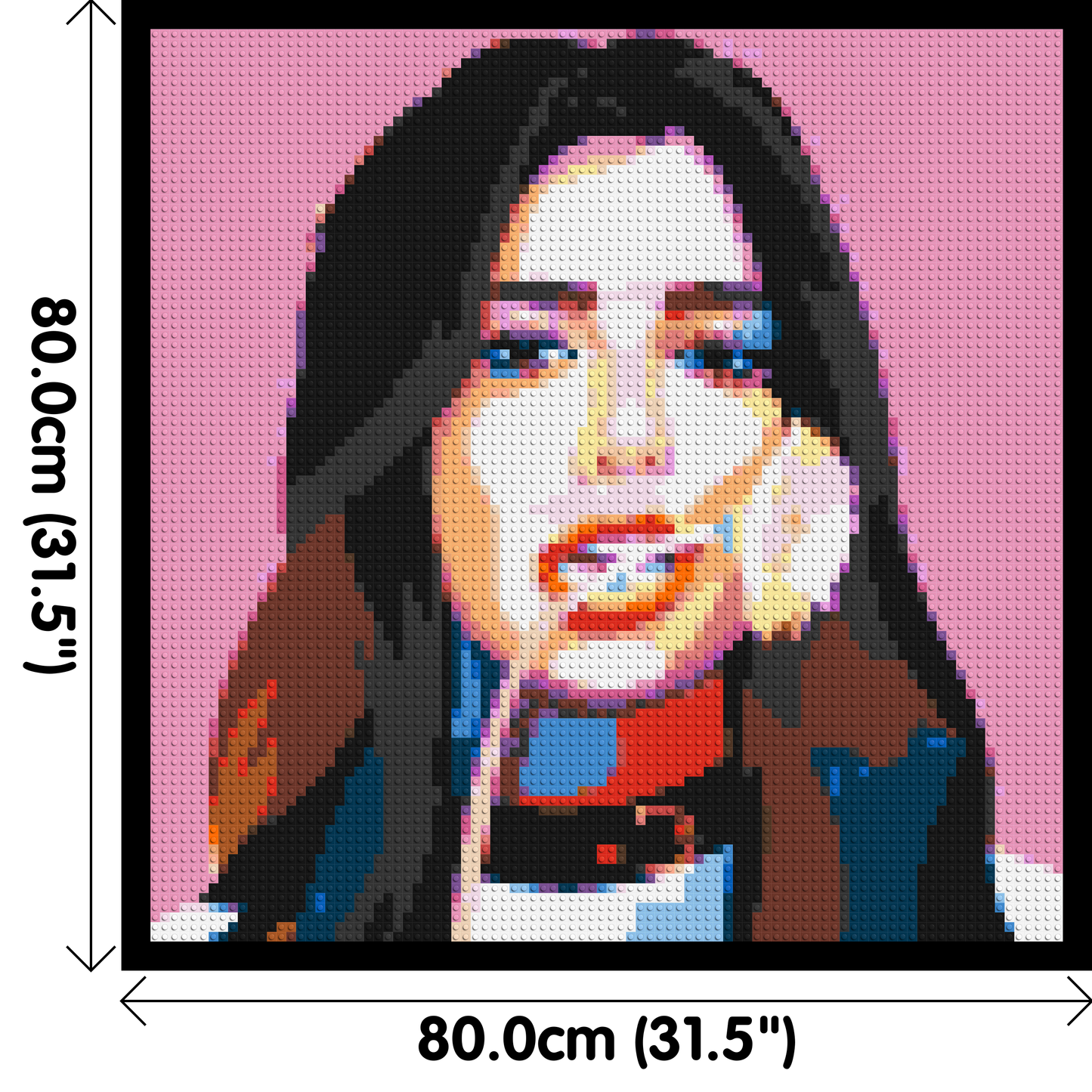 Dua Lipa #3 - Brick Art Mosaic Kit 4x4 large