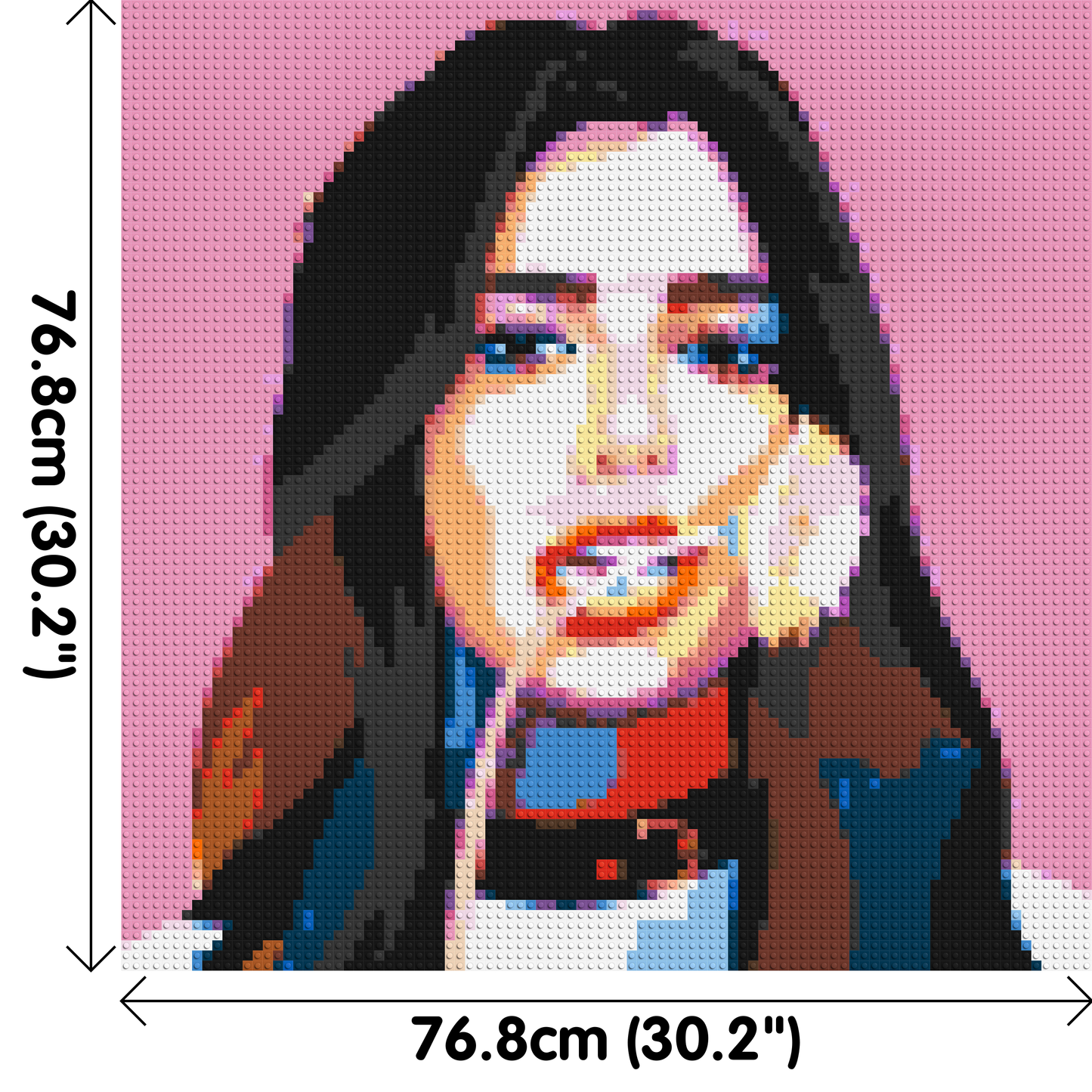 Dua Lipa #3 - Brick Art Mosaic Kit 4x4 large