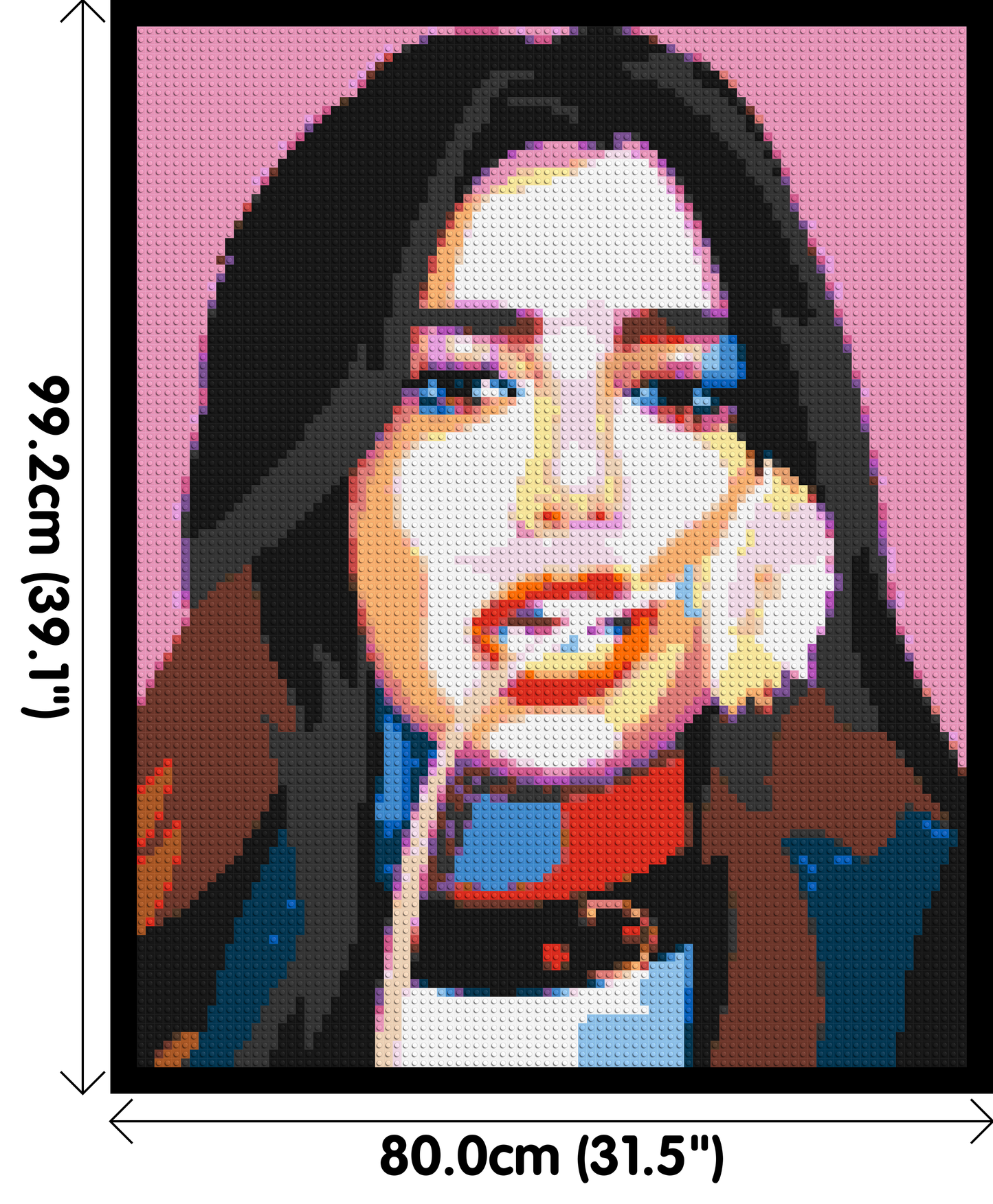 Dua Lipa #3 - Brick Art Mosaic Kit 4x5 large