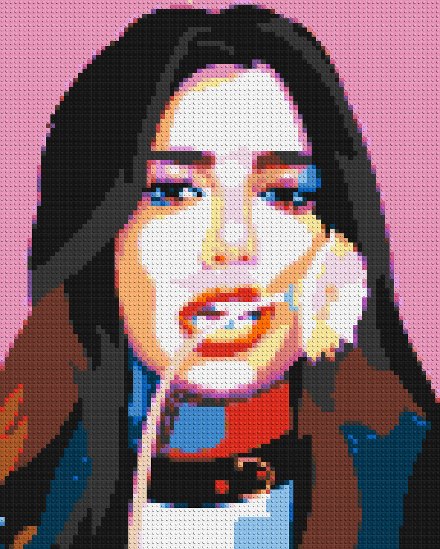 Dua Lipa #3 - Brick Art Mosaic Kit 4x5 large