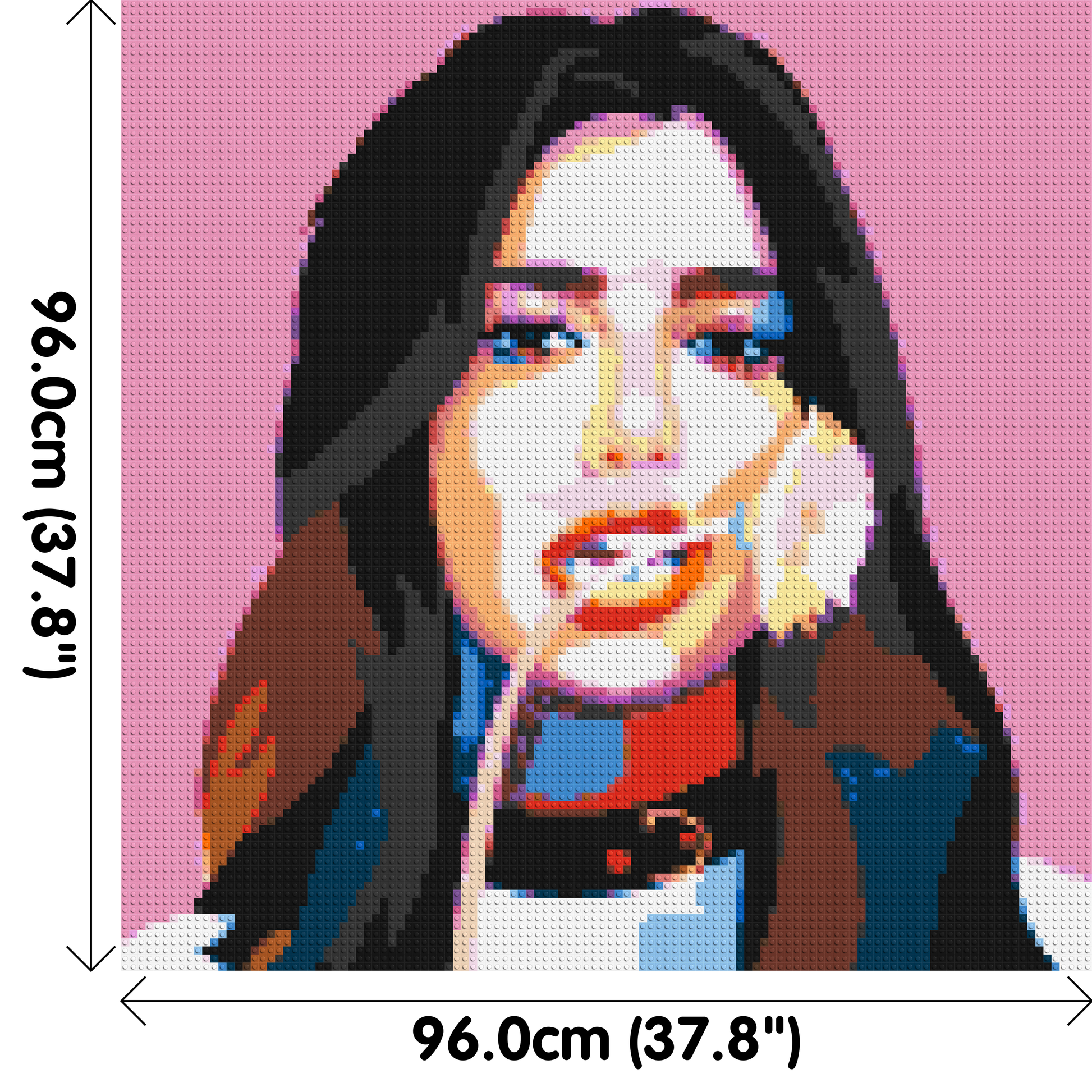 Dua Lipa #3 - Brick Art Mosaic Kit 5x5 dimensions