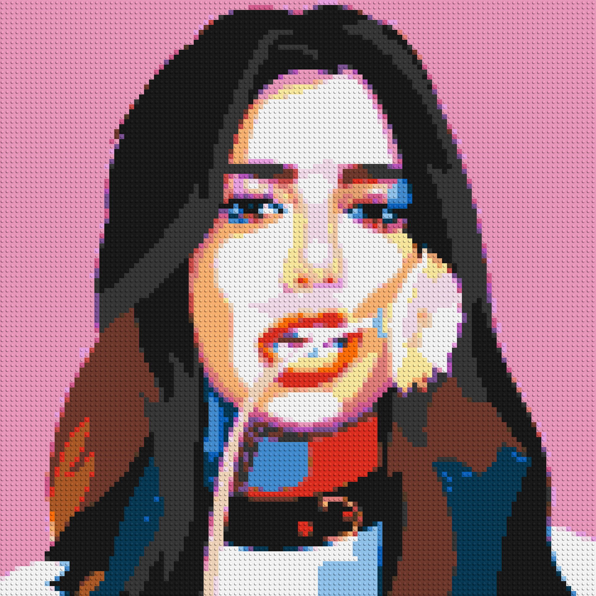 Dua Lipa #3 - Brick Art Mosaic Kit 5x5 large