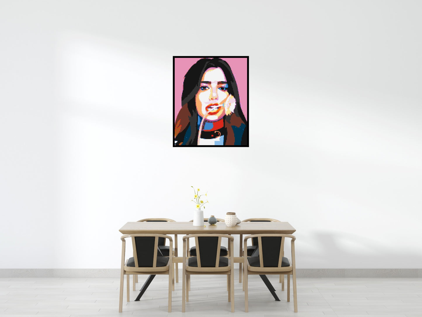 Dua Lipa #3 - Brick Art Mosaic Kit 5x6 large