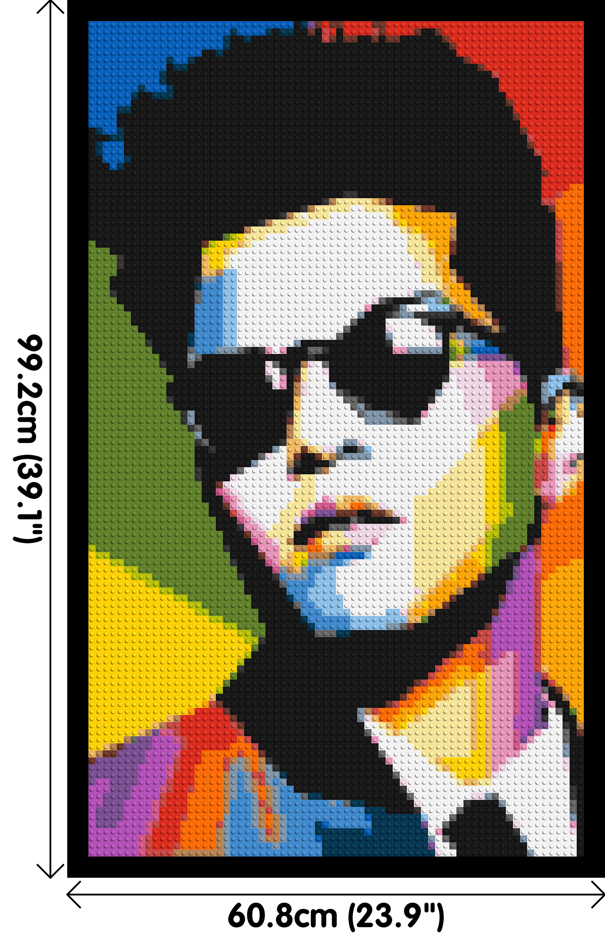 Bruno Mars - Brick Art Mosaic Kit 3x5 dimensions with frame