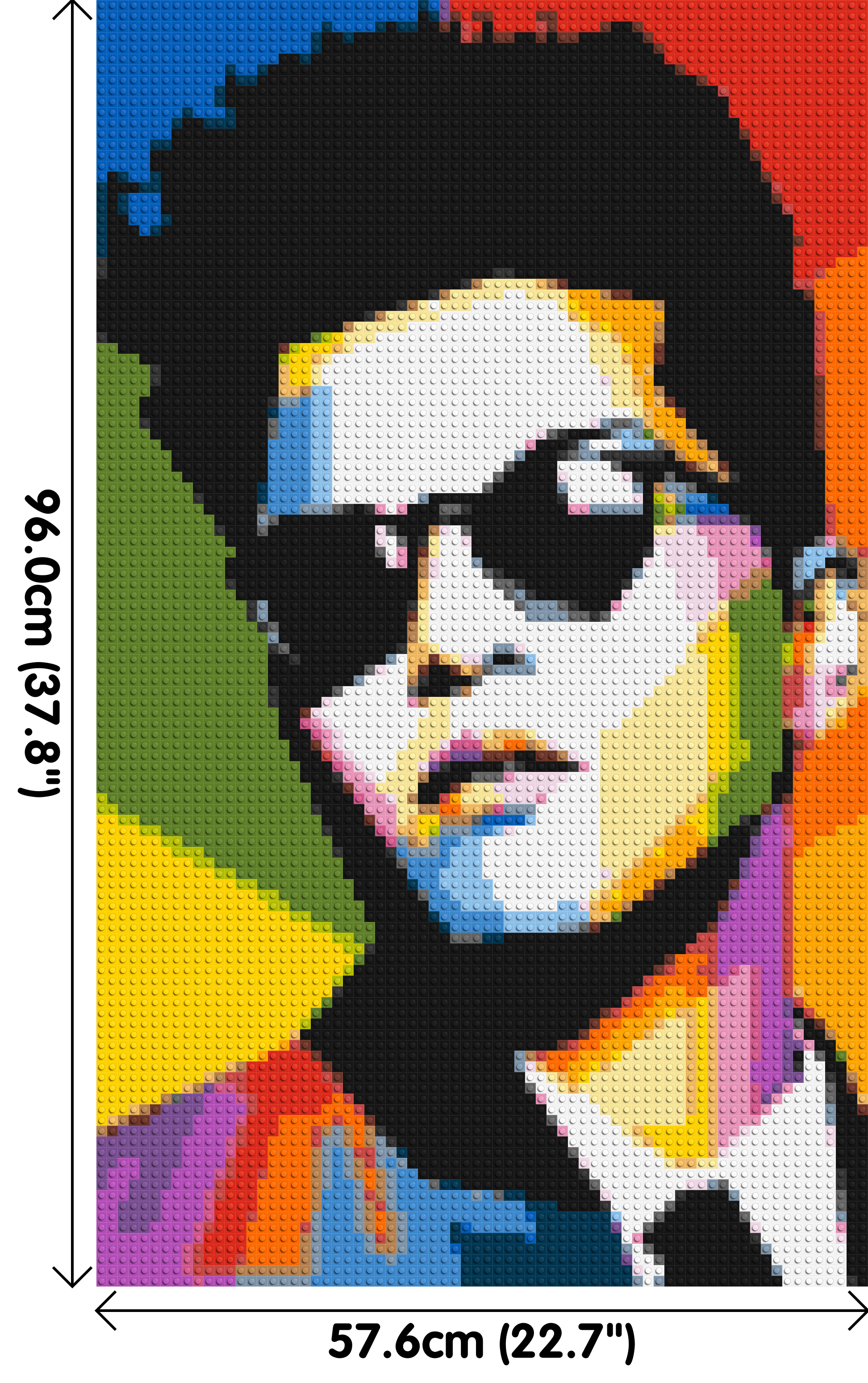 Bruno Mars - Brick Art Mosaic Kit 3x5 dimensions