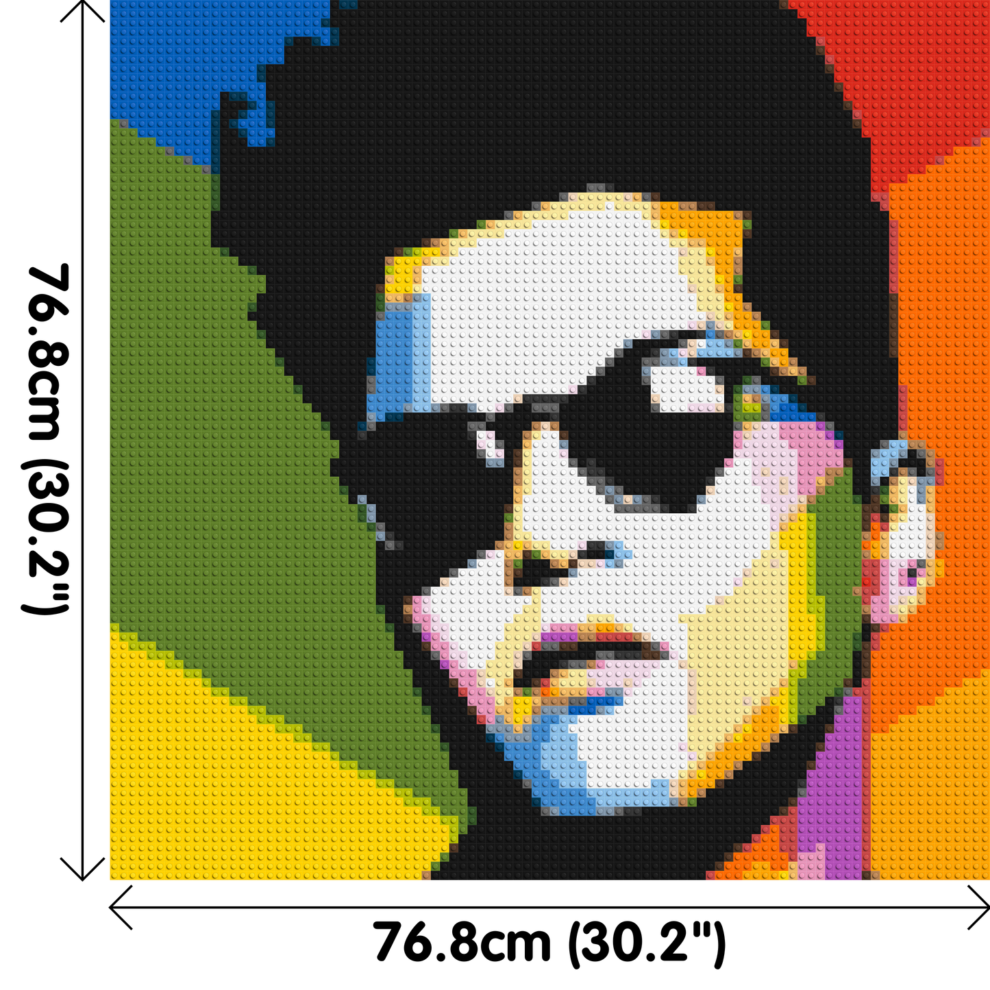 Bruno Mars - Brick Art Mosaic Kit 4x4 large