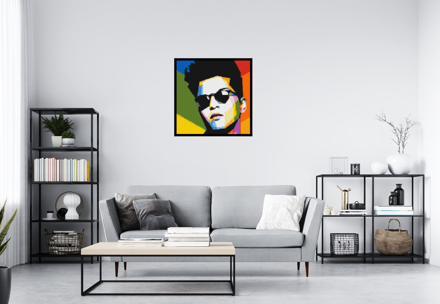 Bruno Mars - Brick Art Mosaic Kit 4x4 large