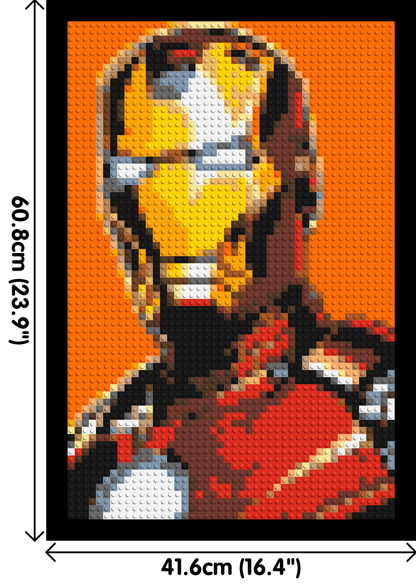 Iron Man - Brick Art Mosaic Kit 2x3 large