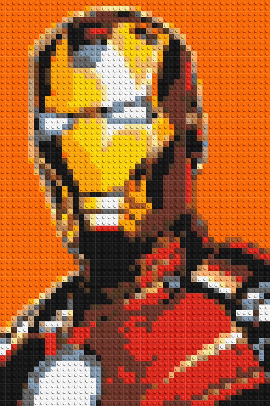 Iron Man - Brick Art Mosaic Kit 2x3 large