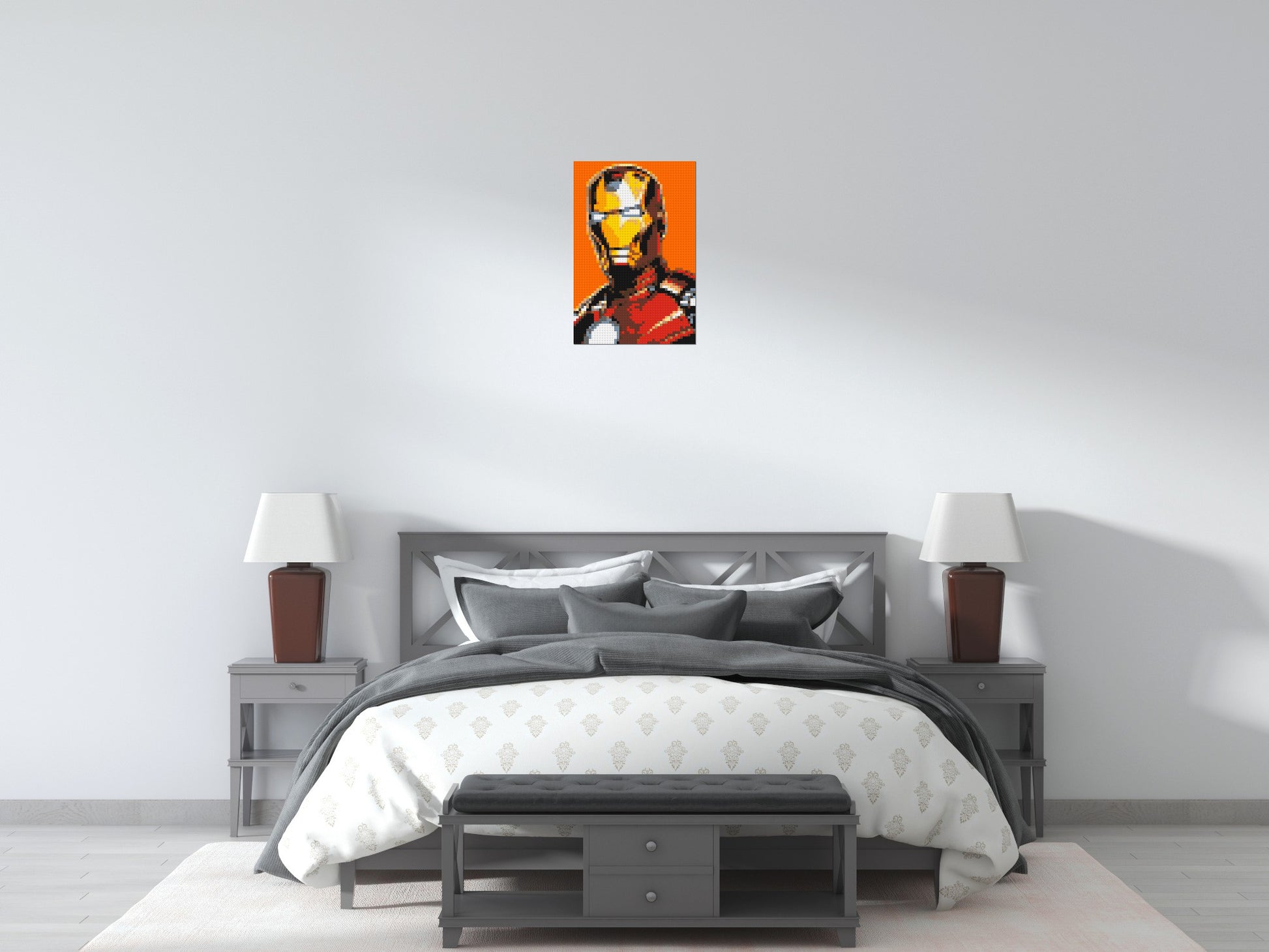 Iron Man - Brick Art Mosaic Kit 2x3 scene