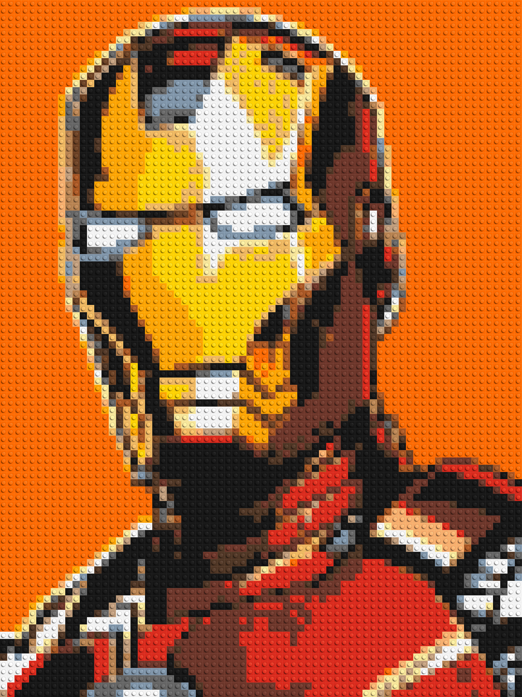 Iron Man - Brick Art Mosaic Kit 3x4 large