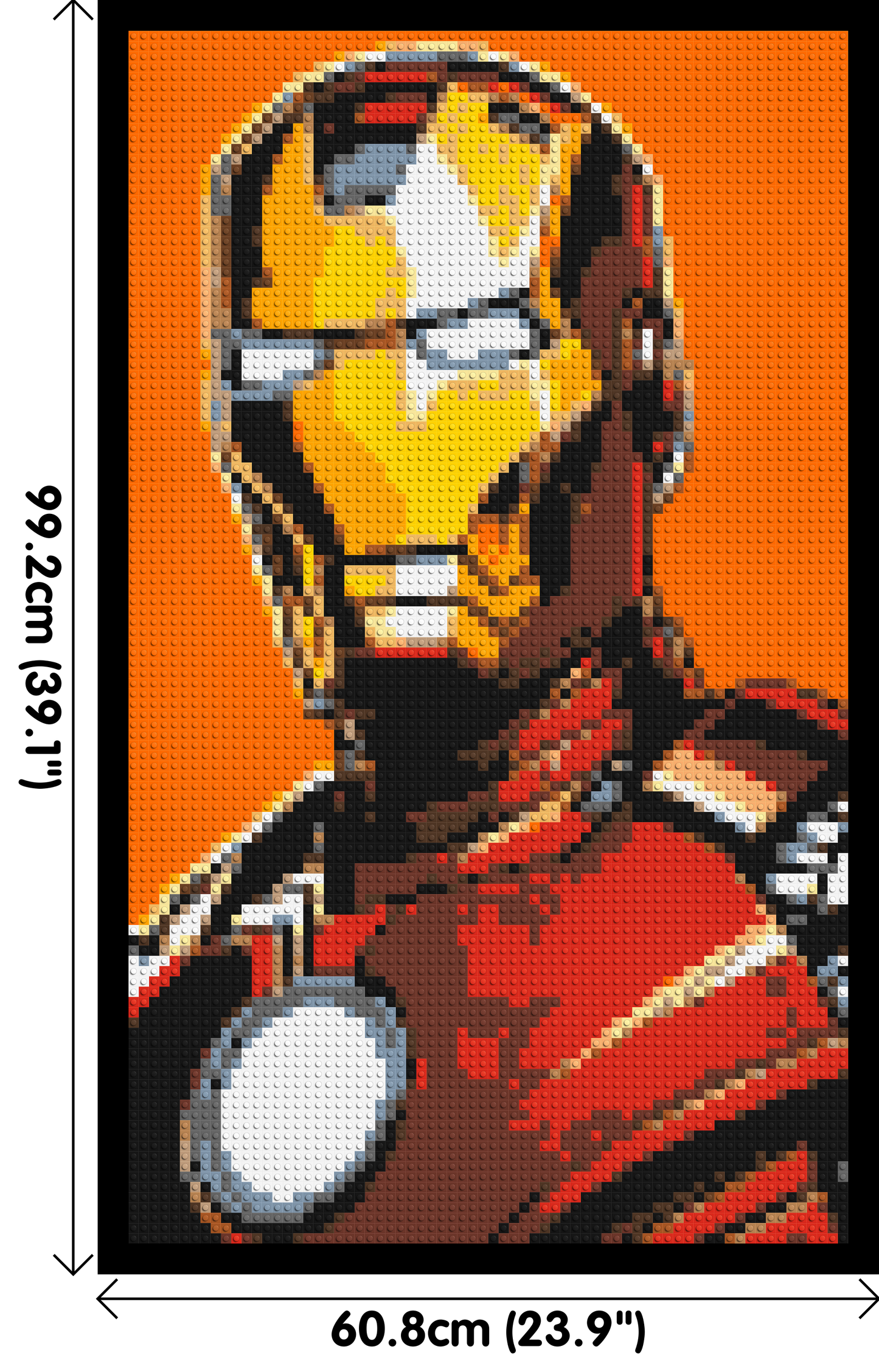 Iron Man - Brick Art Mosaic Kit 3x5 large