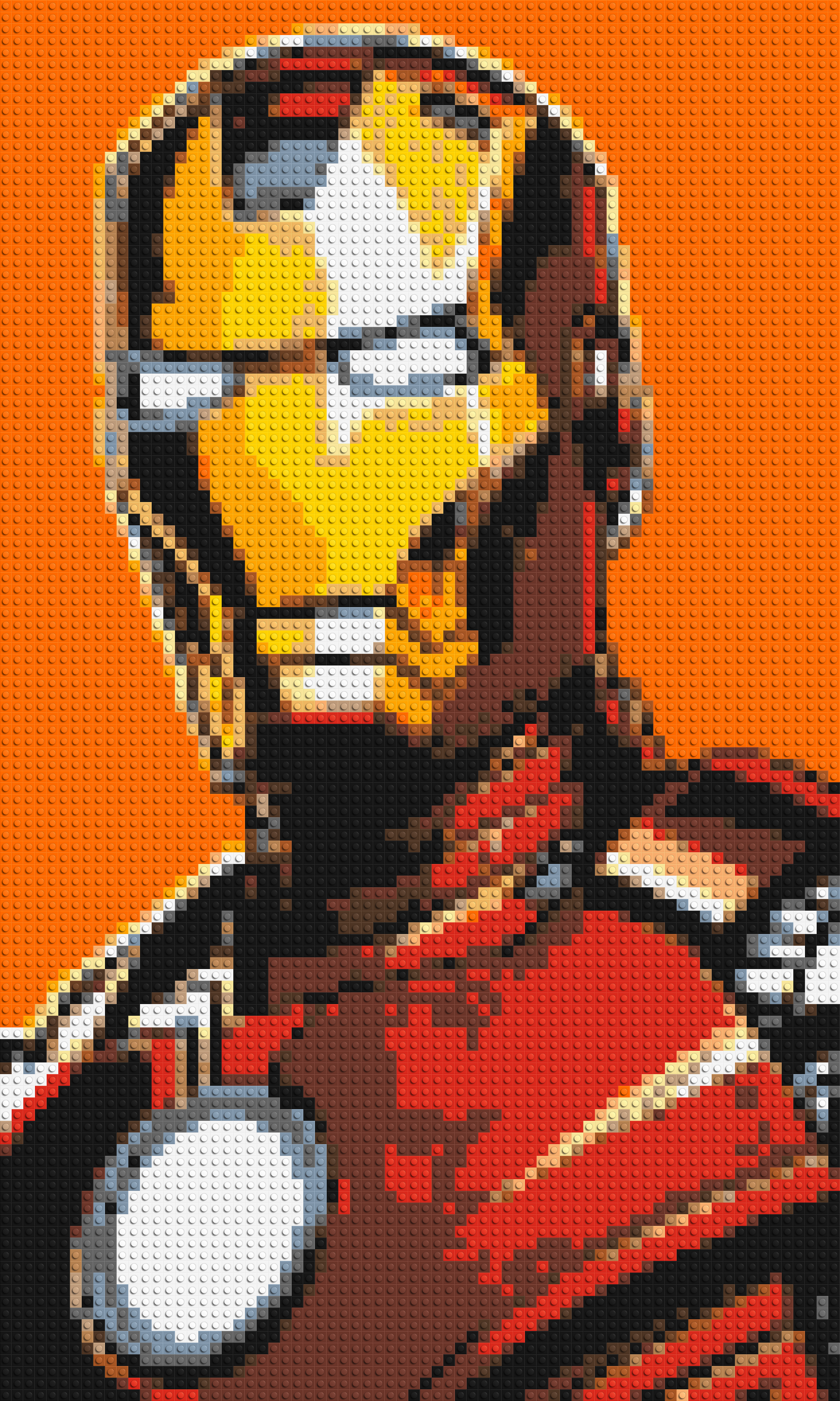 Iron Man - Brick Art Mosaic Kit 3x5 large