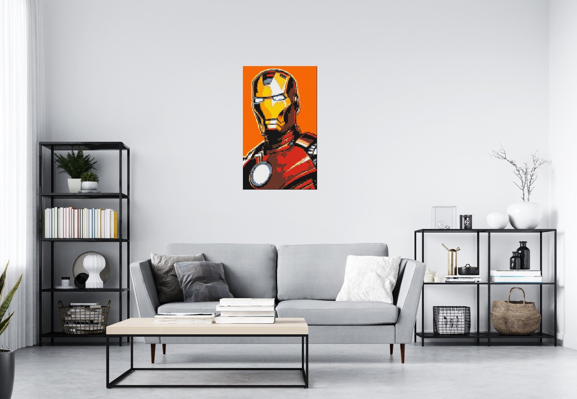 Iron Man - Brick Art Mosaic Kit 3x5 scene