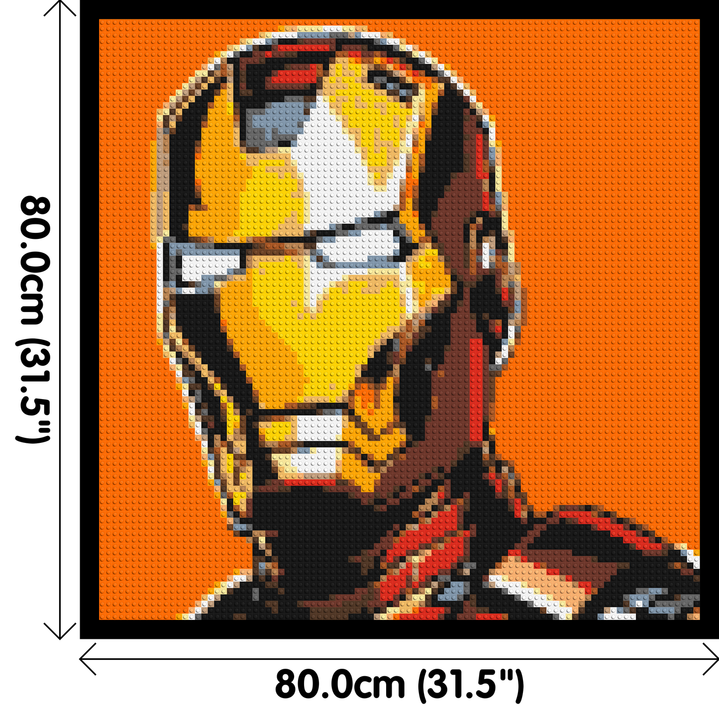 Iron Man - Brick Art Mosaic Kit 4x4 large