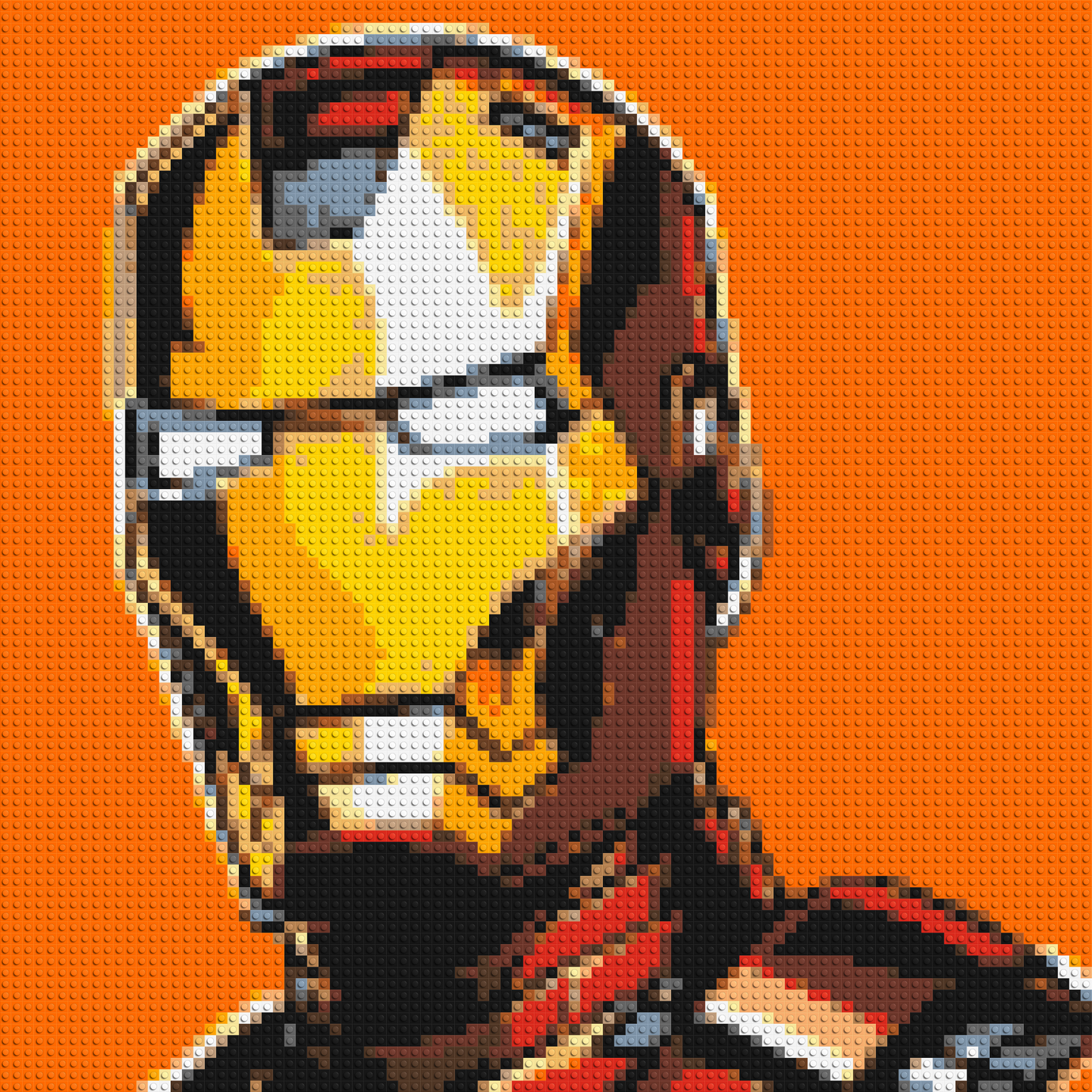 Iron Man - Brick Art Mosaic Kit 4x4 large